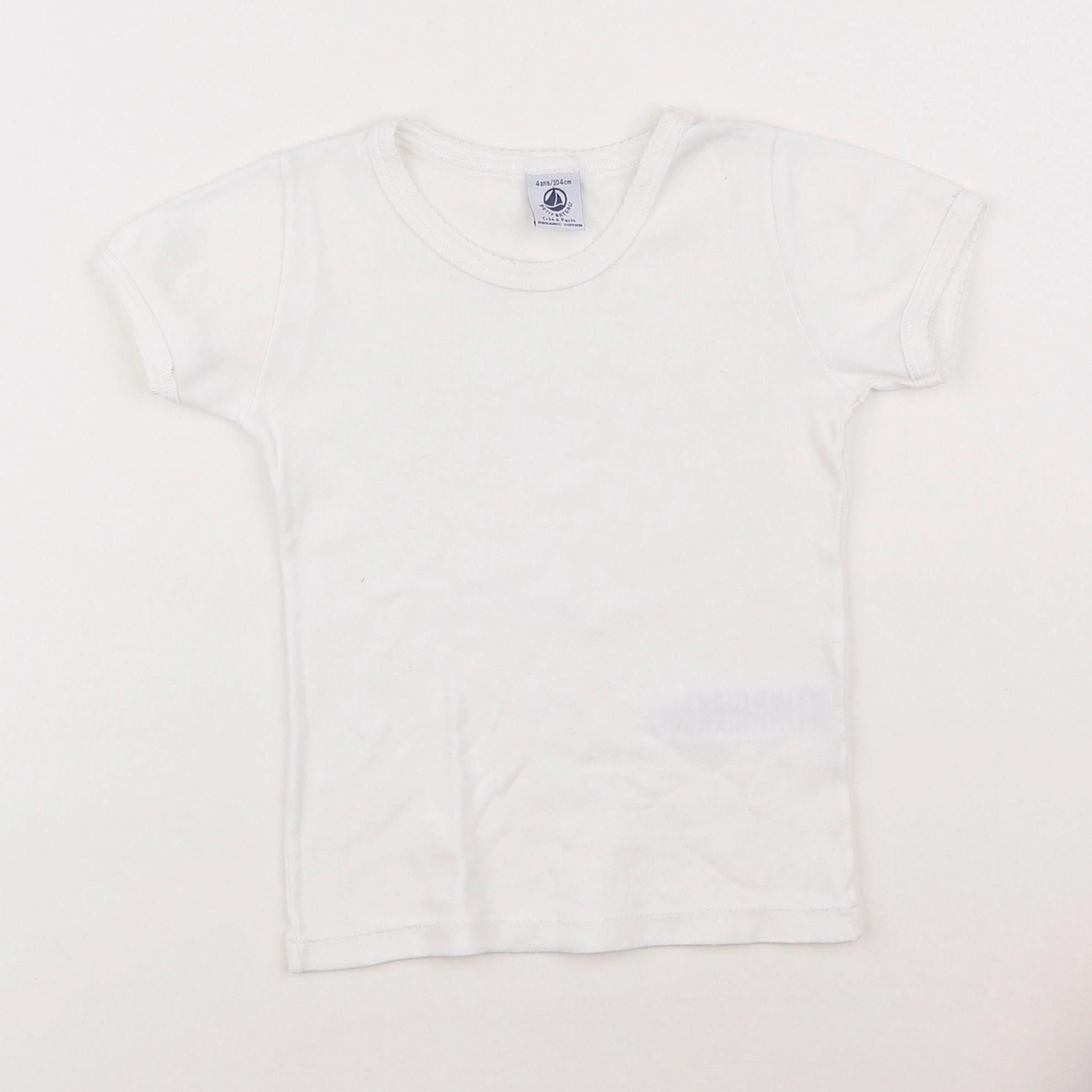 Petit Bateau - maillot de corps blanc - 4 ans