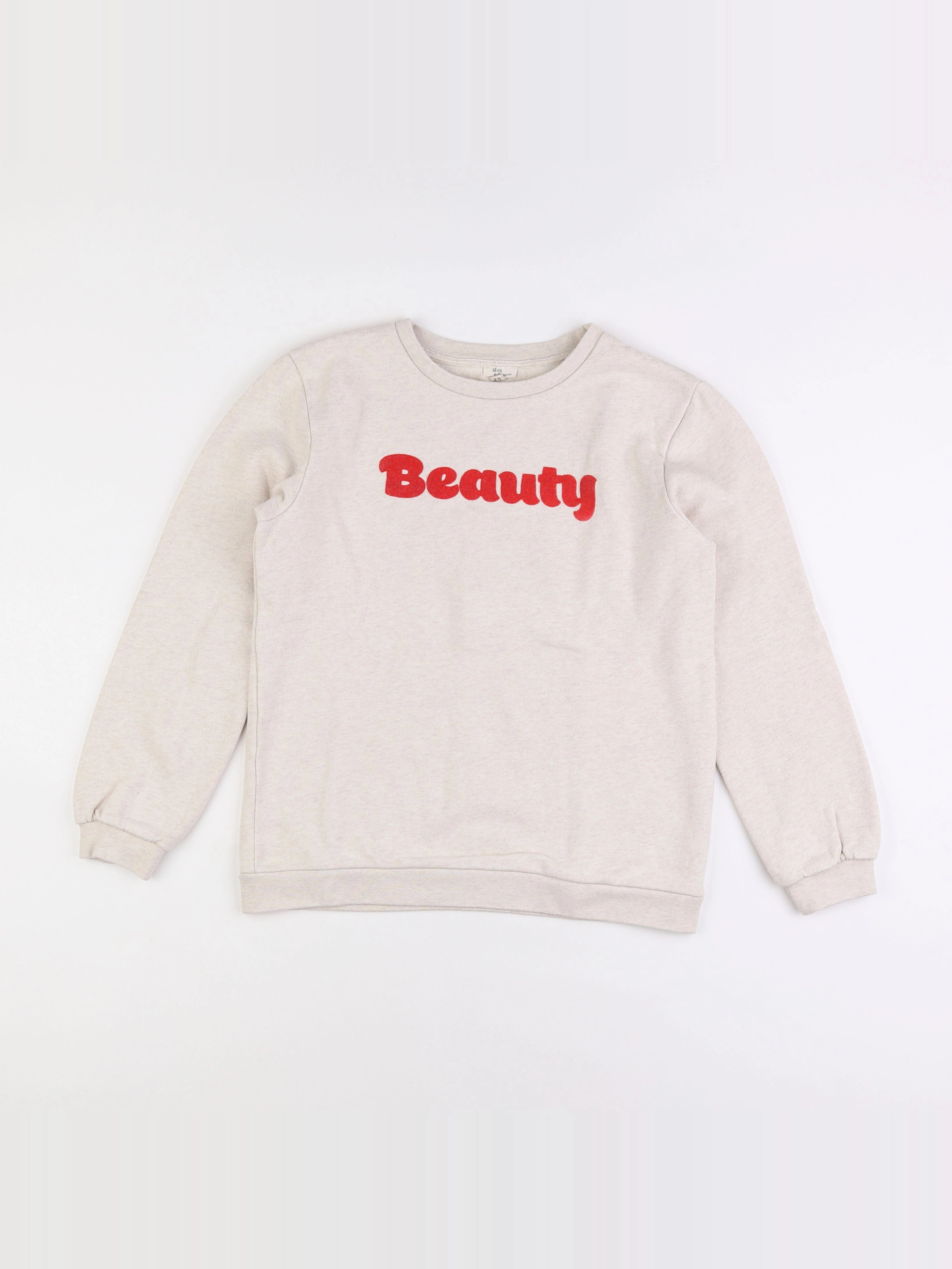 Little Cigogne - sweat gris - 14 ans
