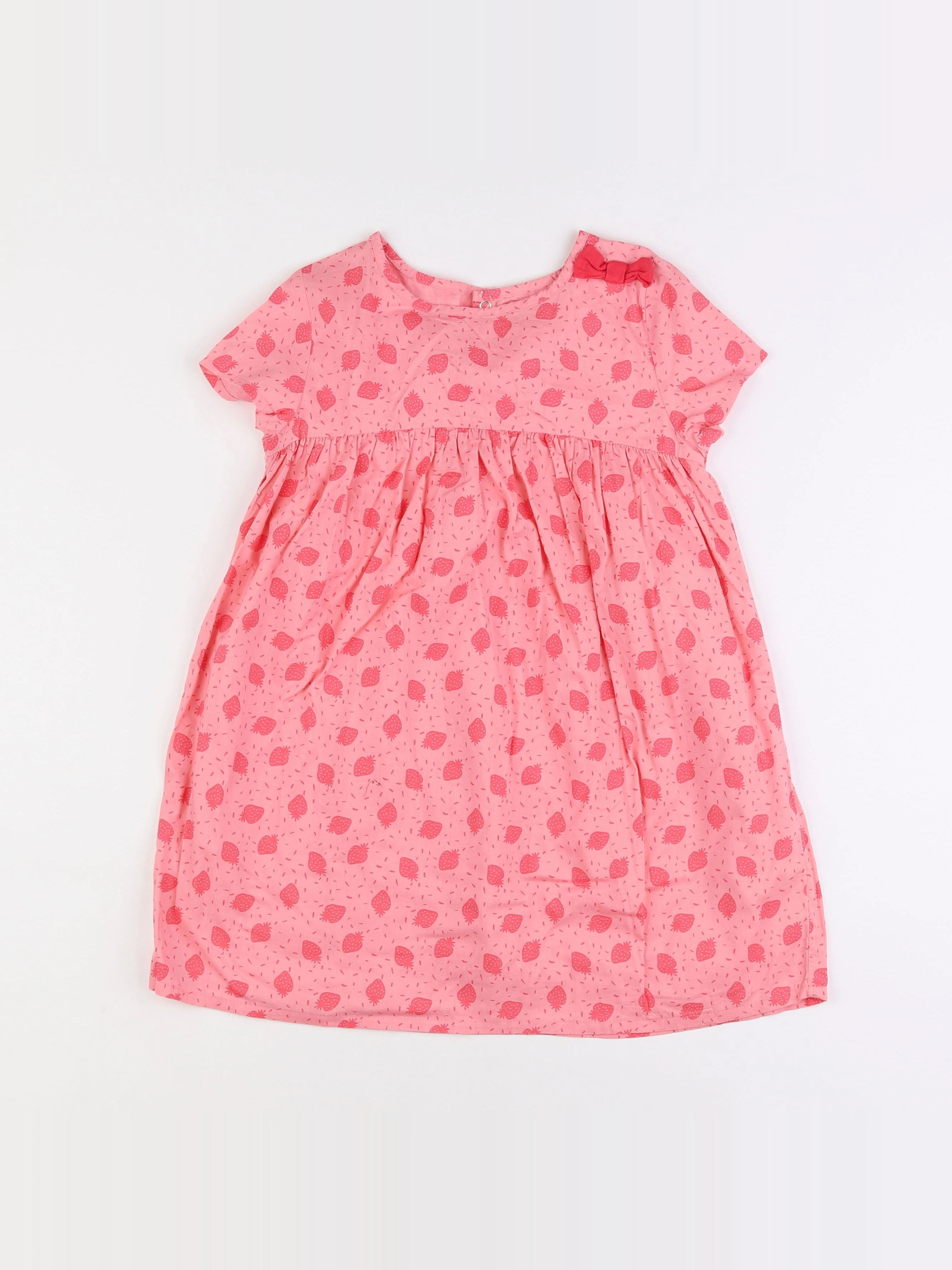 Vertbaudet - robe rose - 8 ans