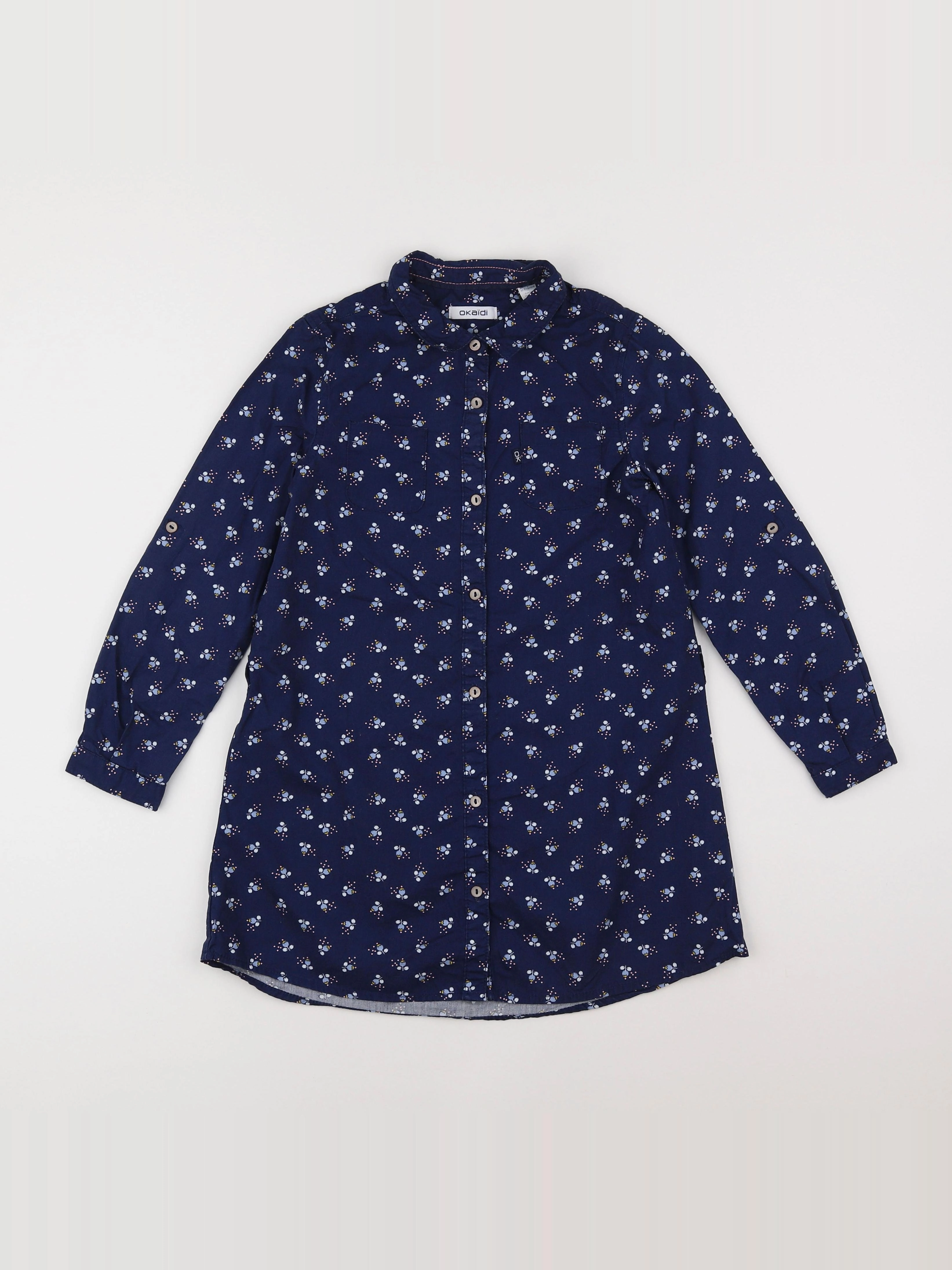 Okaidi - robe bleu - 8 ans