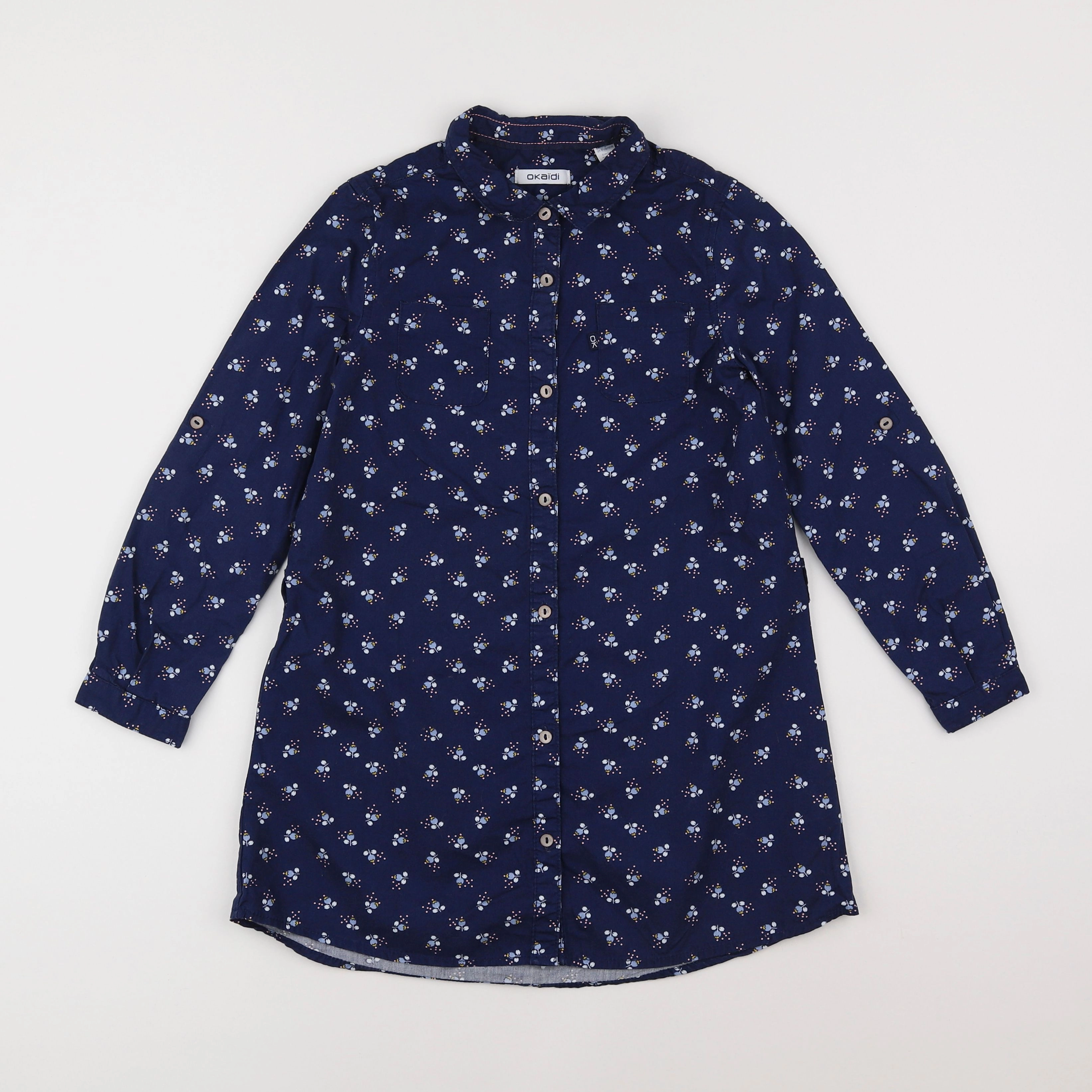 Okaidi - robe bleu - 8 ans