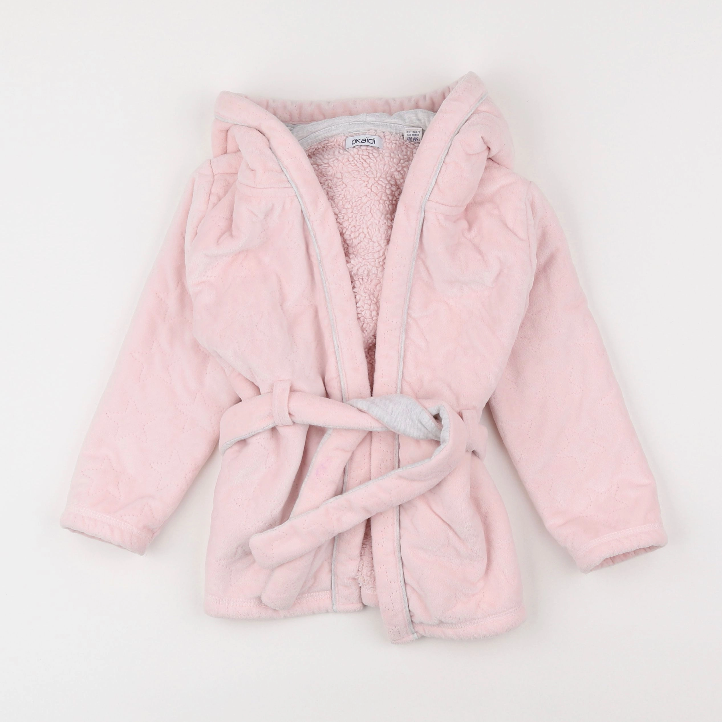 Okaidi - robe de chambre rose - 3 ans