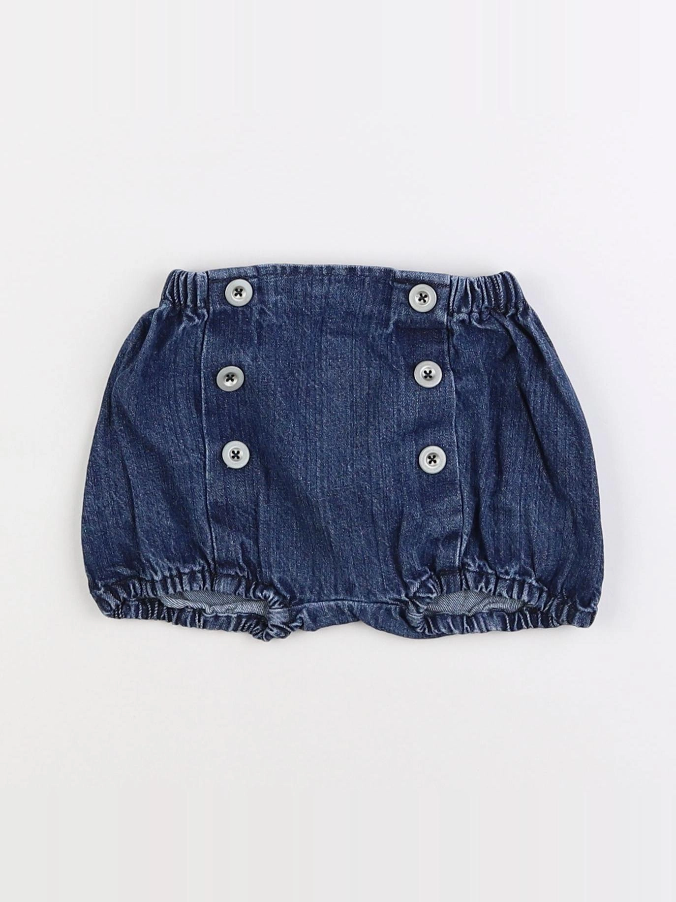 Frangin Frangine - short bleu - 12/18 mois