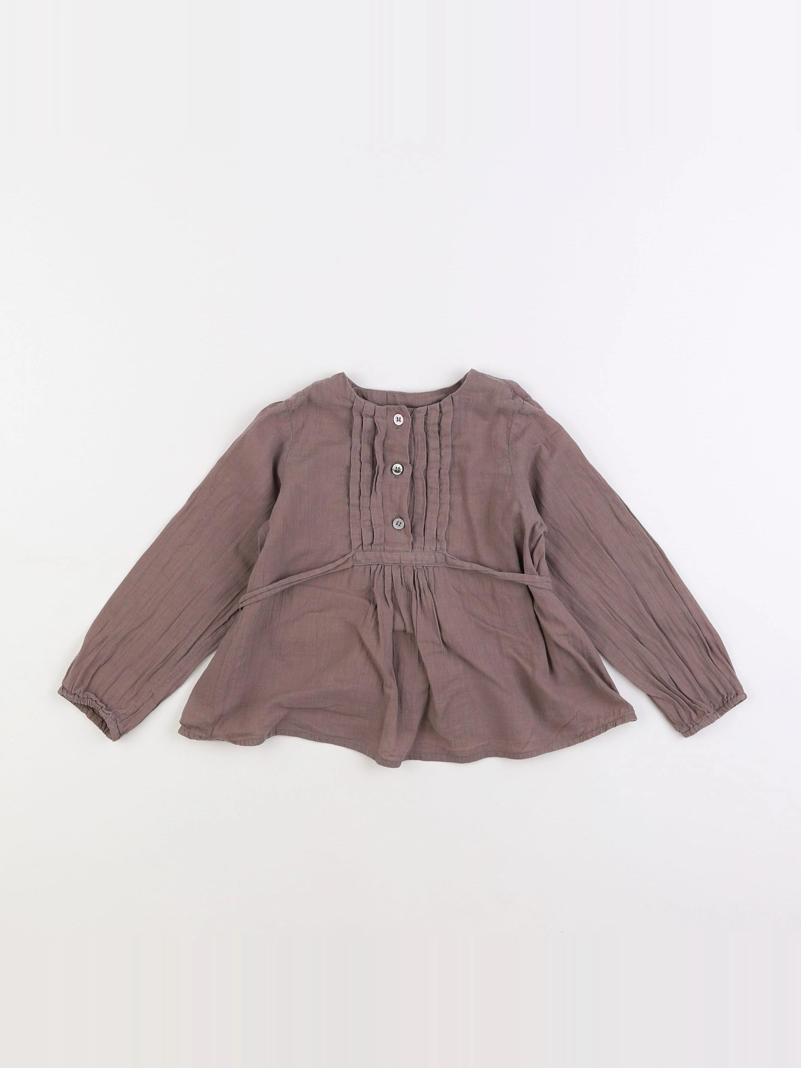 Bonton - blouse marron - 4 ans
