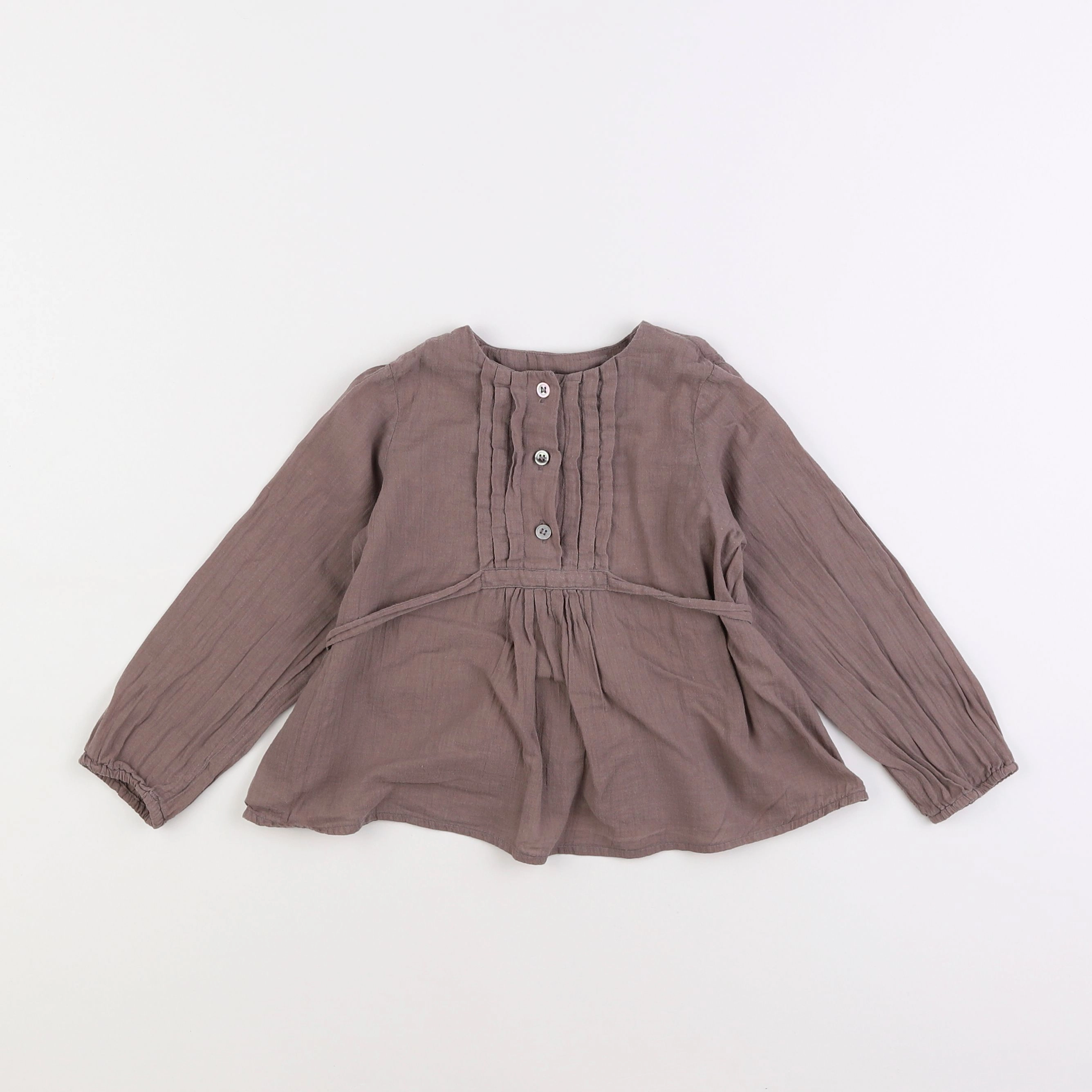 Bonton - blouse marron - 4 ans