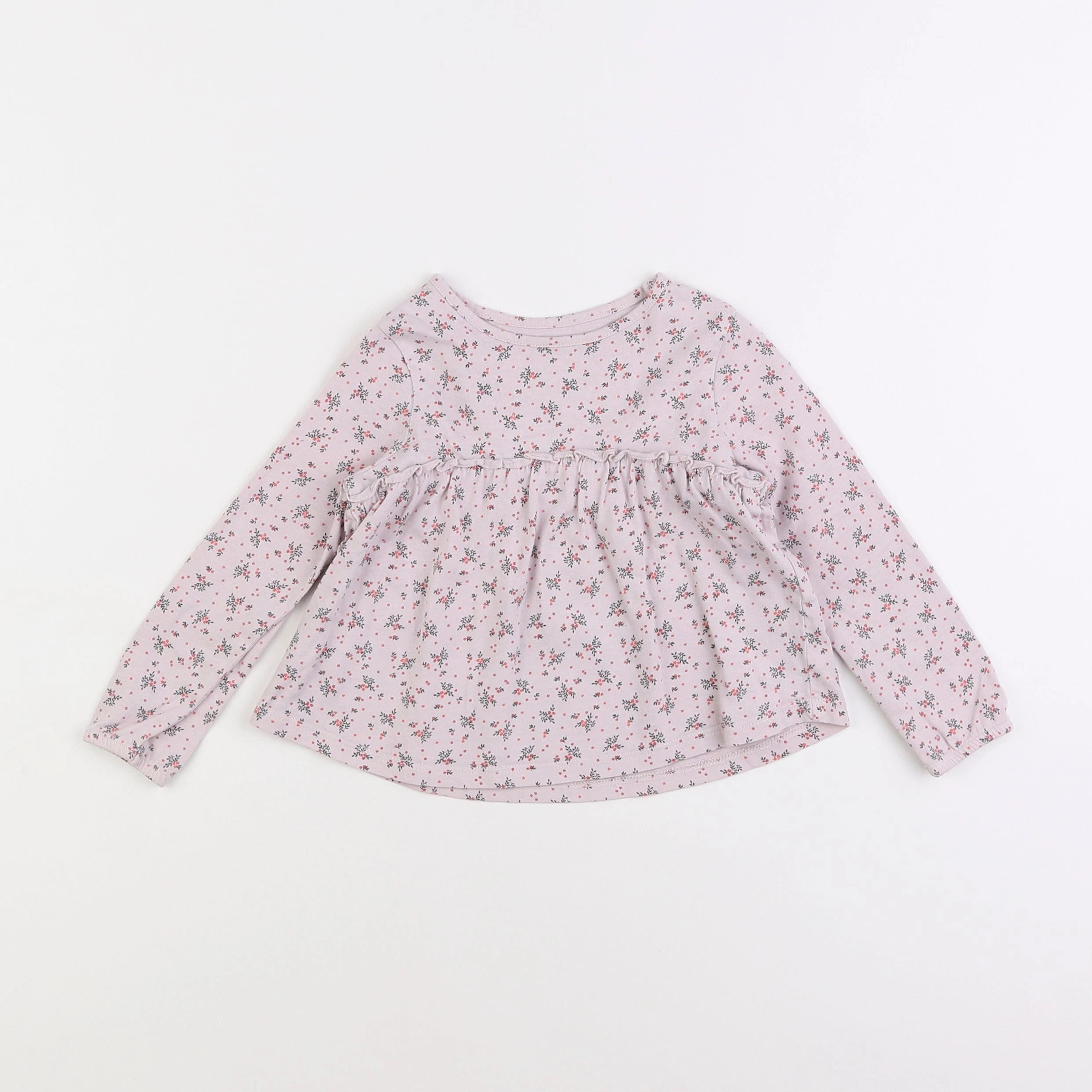 Vertbaudet - tee-shirt violet - 2 ans