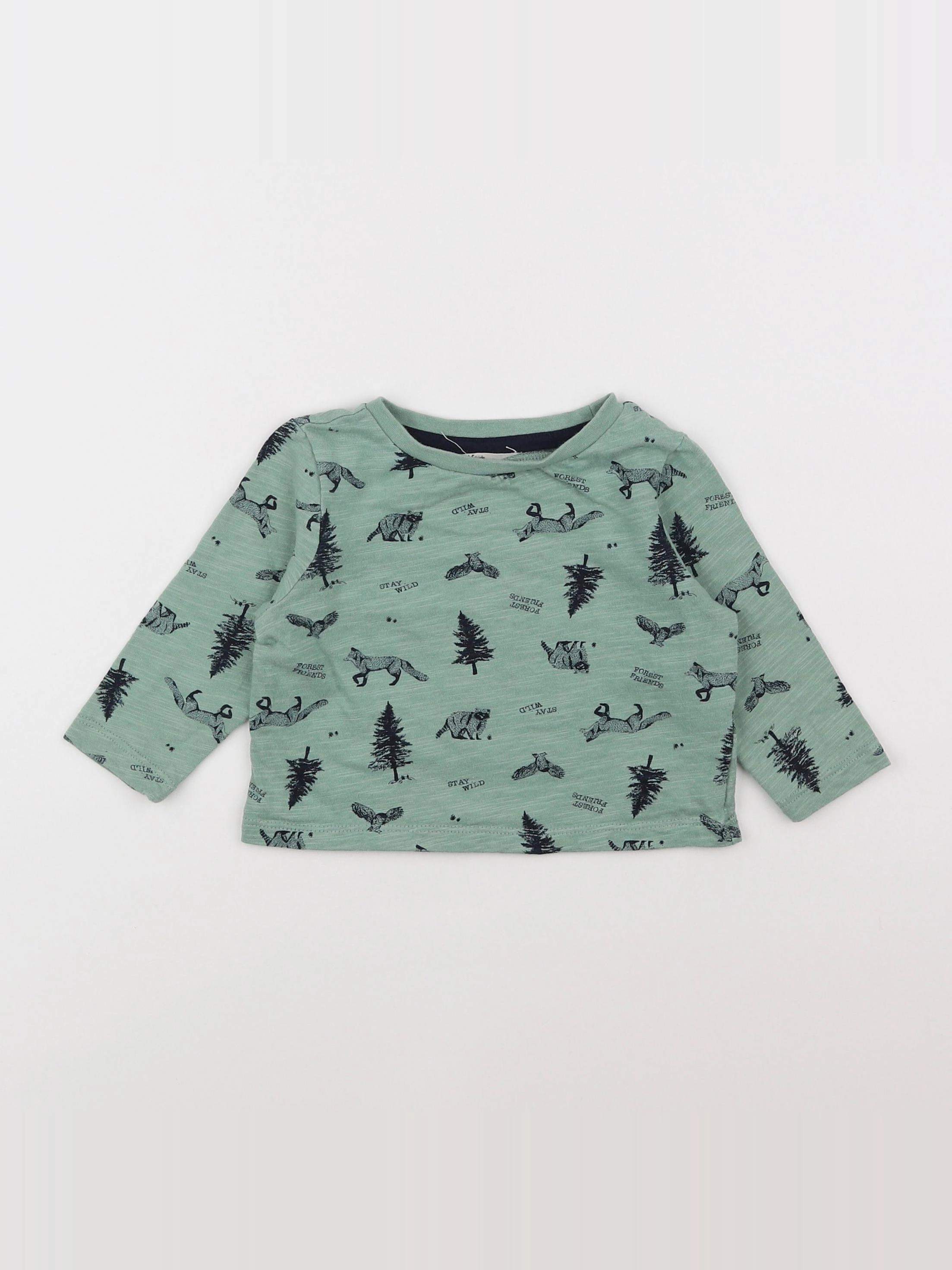 Little Cigogne - tee-shirt vert - 12 mois