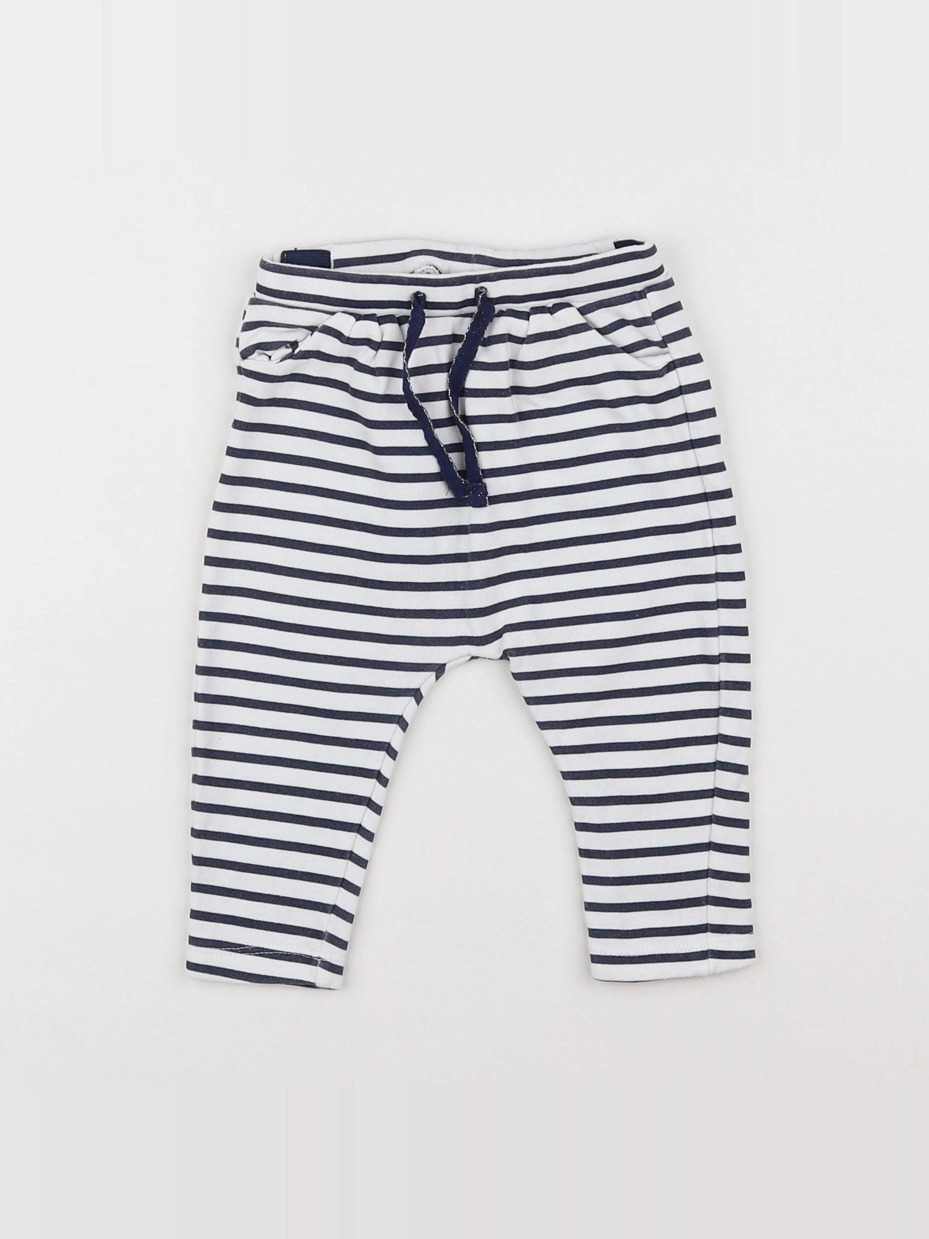 Tape à l'oeil - jogging blanc, bleu - 6 mois