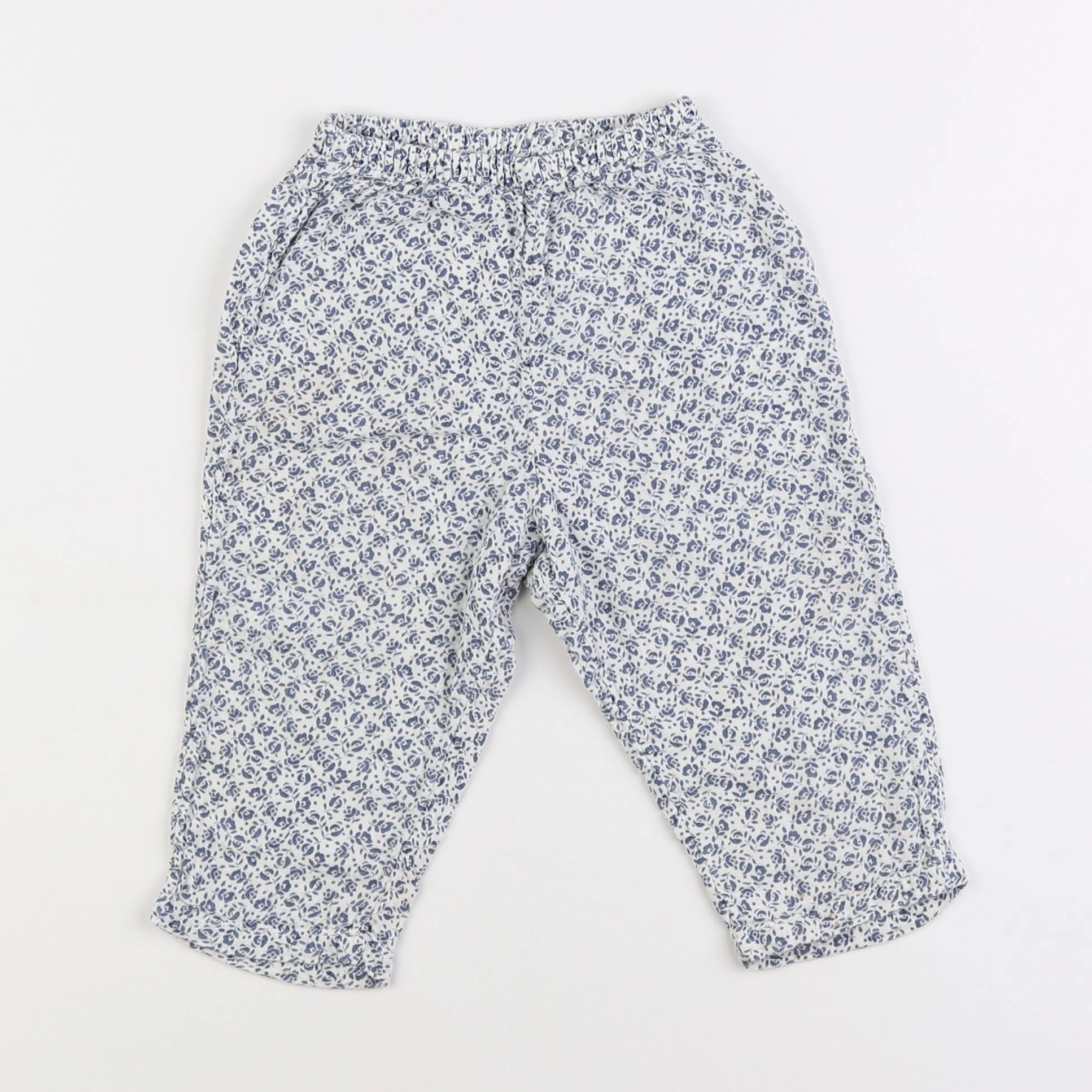 Petit Bateau - pantalon bleu - 2 ans