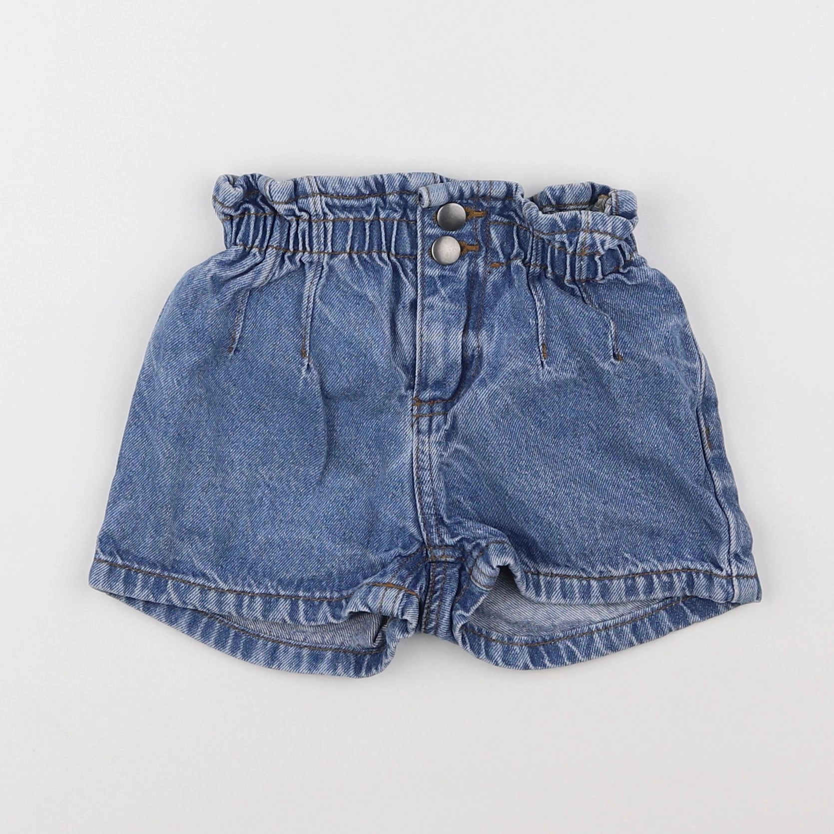 Little Cigogne - short bleu - 3 ans