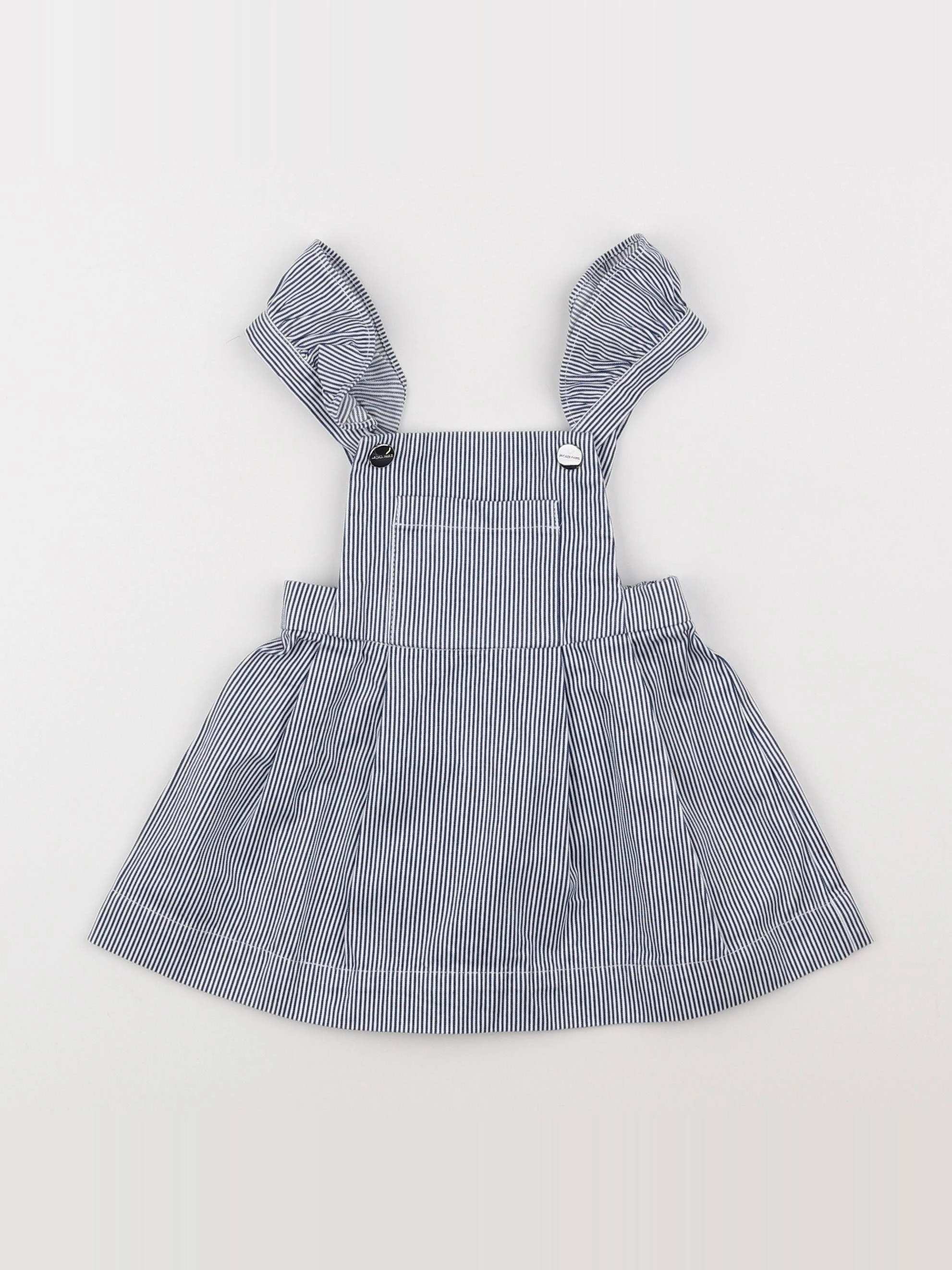 Jacadi - robe bleu, blanc - 18 mois
