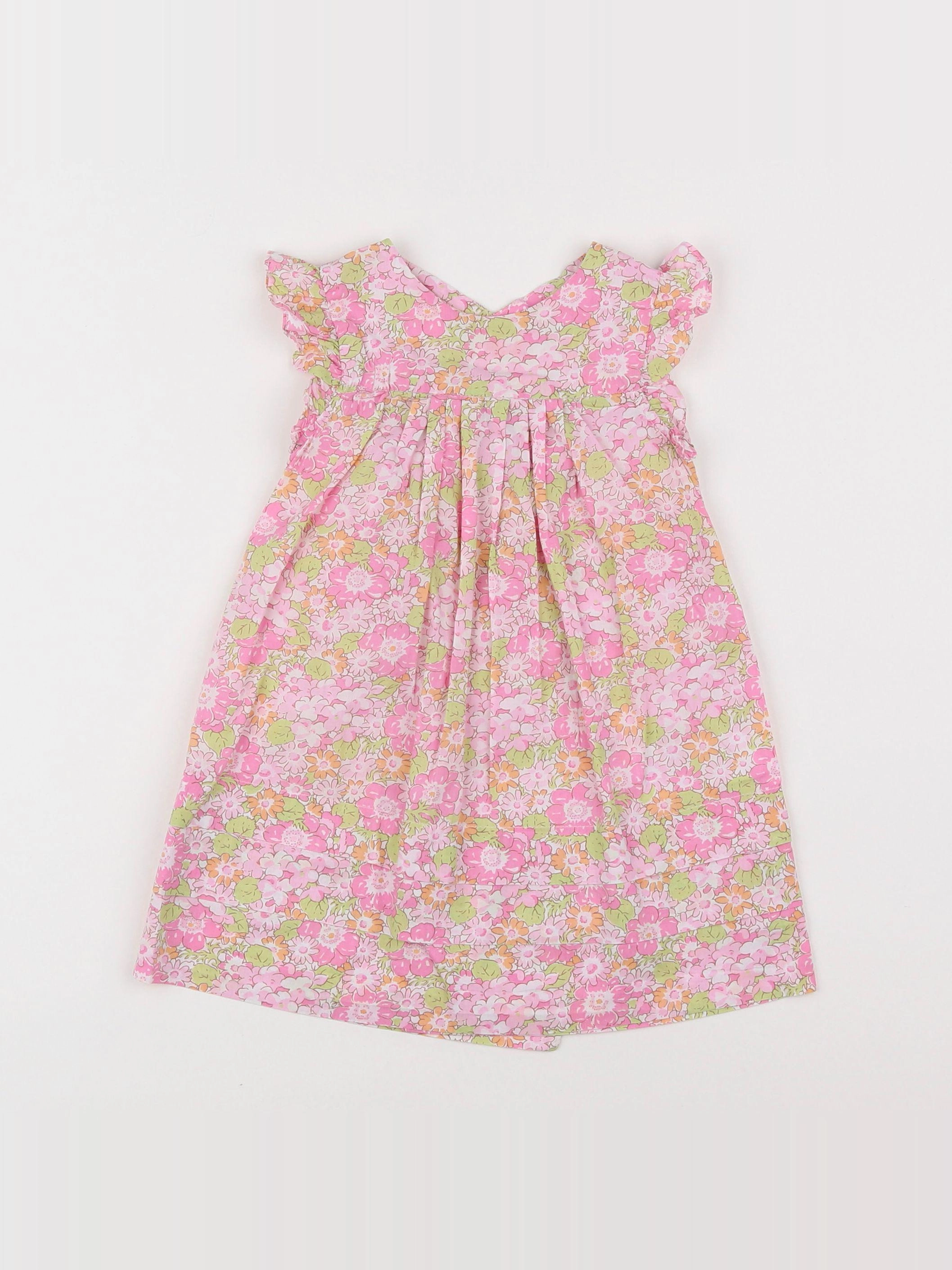 Jacadi - robe liberty multicolore - 12 mois