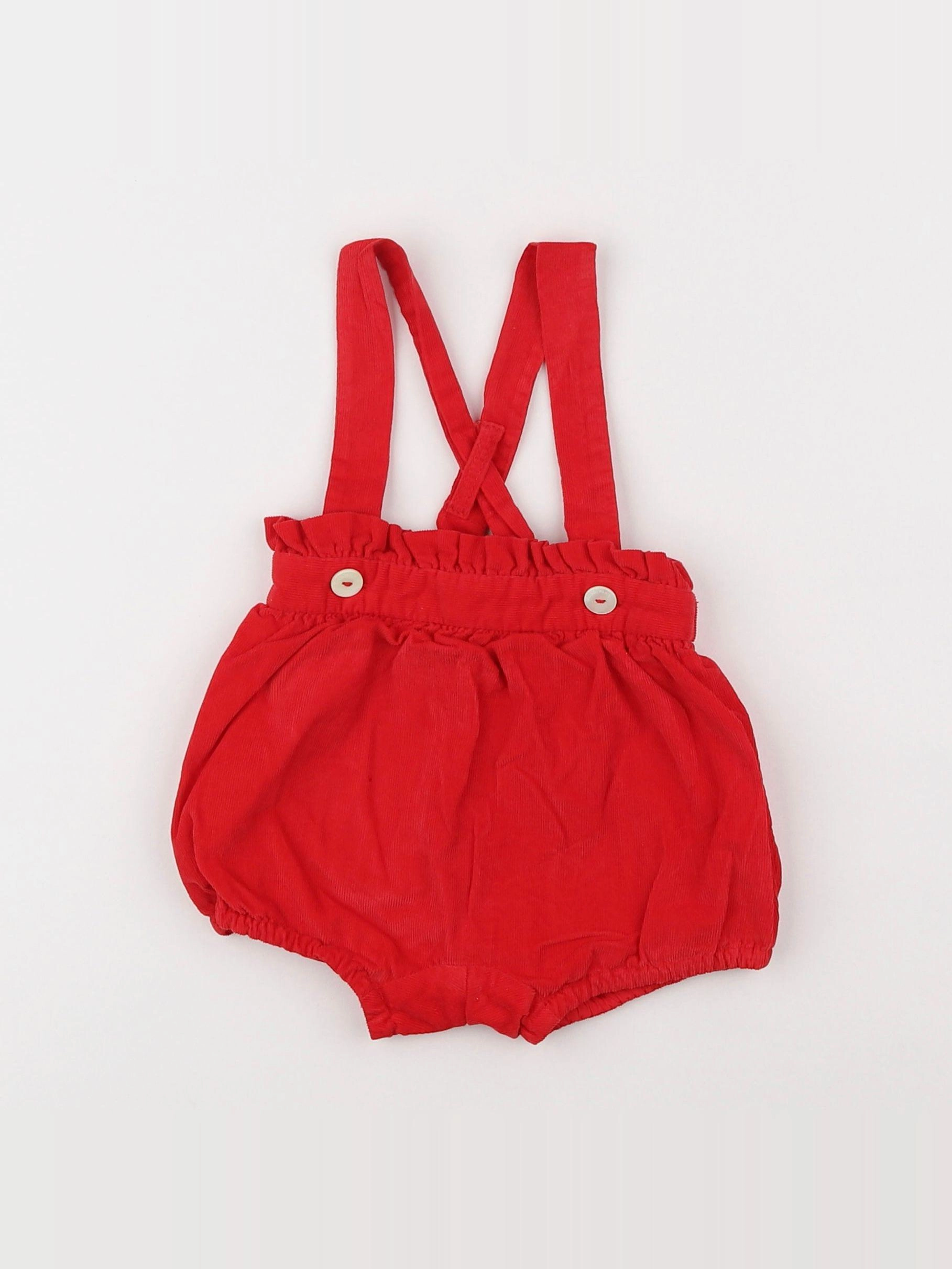Jacadi - bloomer rouge - 6 mois