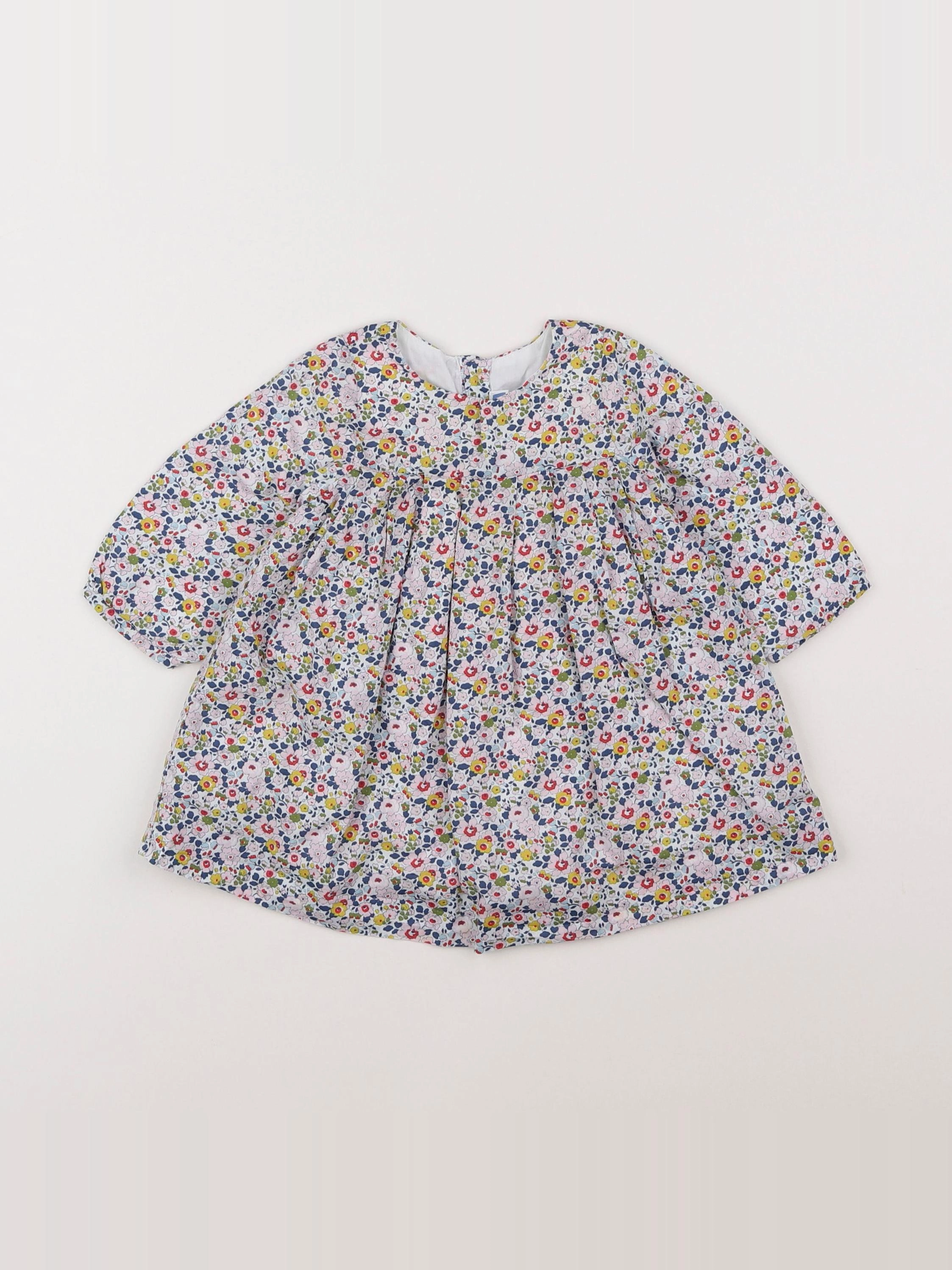 Jacadi - robe liberty multicolore - 6 mois