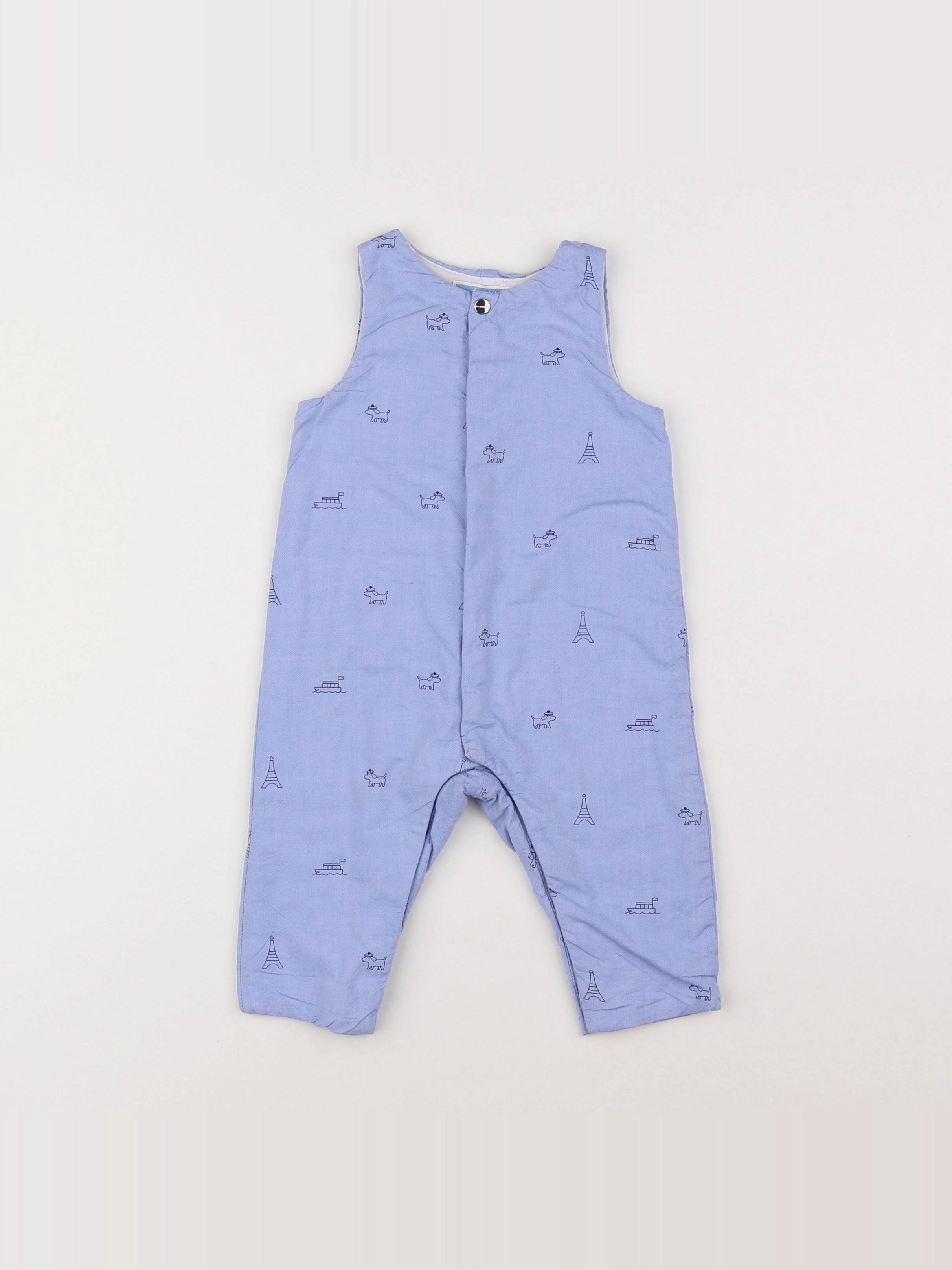 Jacadi - combinaison bleu - 6 mois