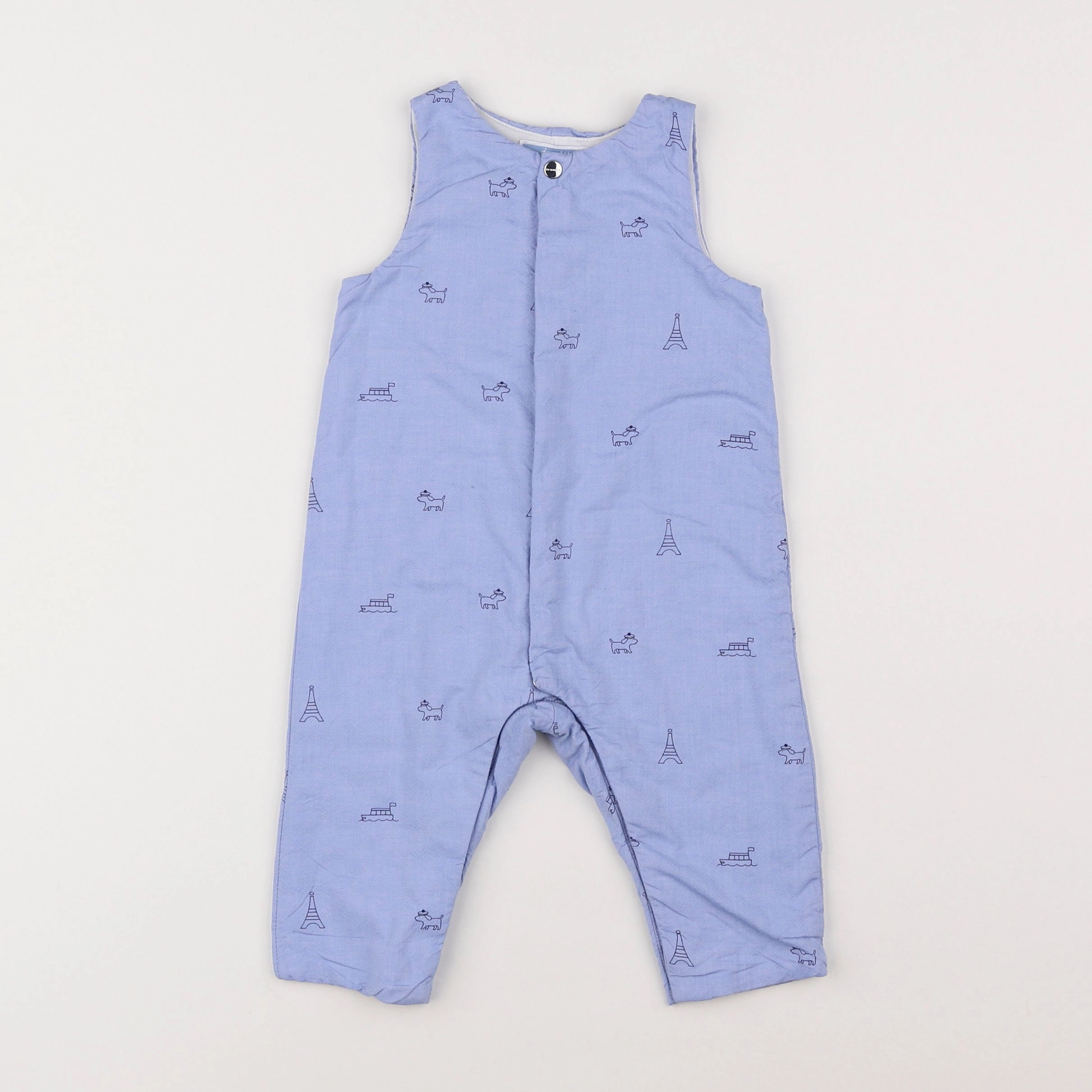 Jacadi - combinaison bleu - 6 mois