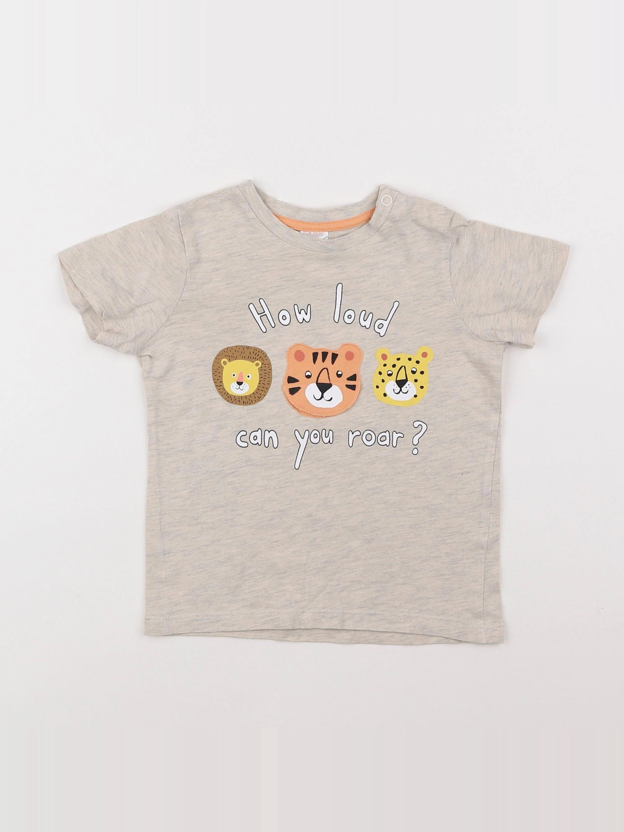 H&M - tee-shirt gris - 9/12 mois