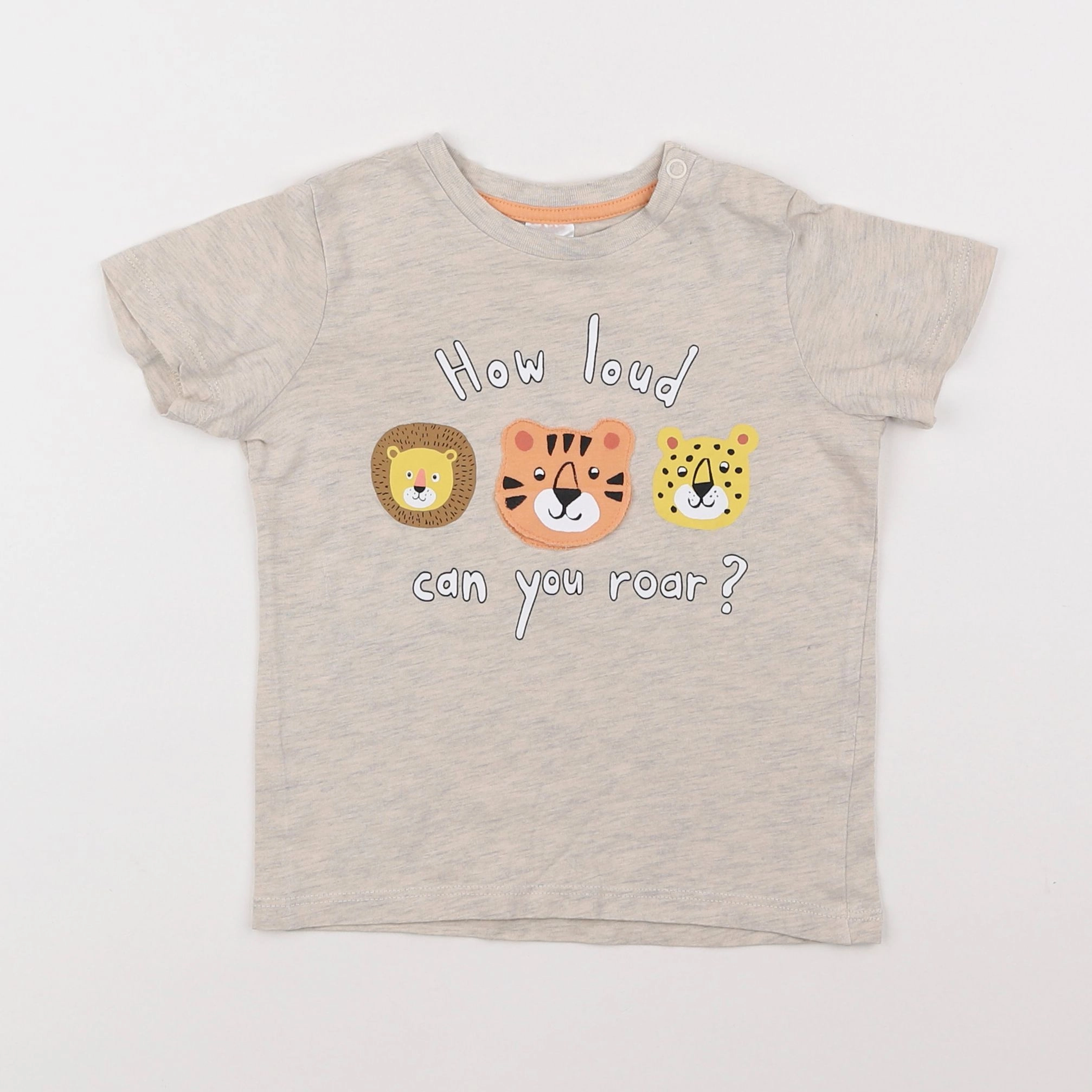 H&M - tee-shirt gris - 9/12 mois