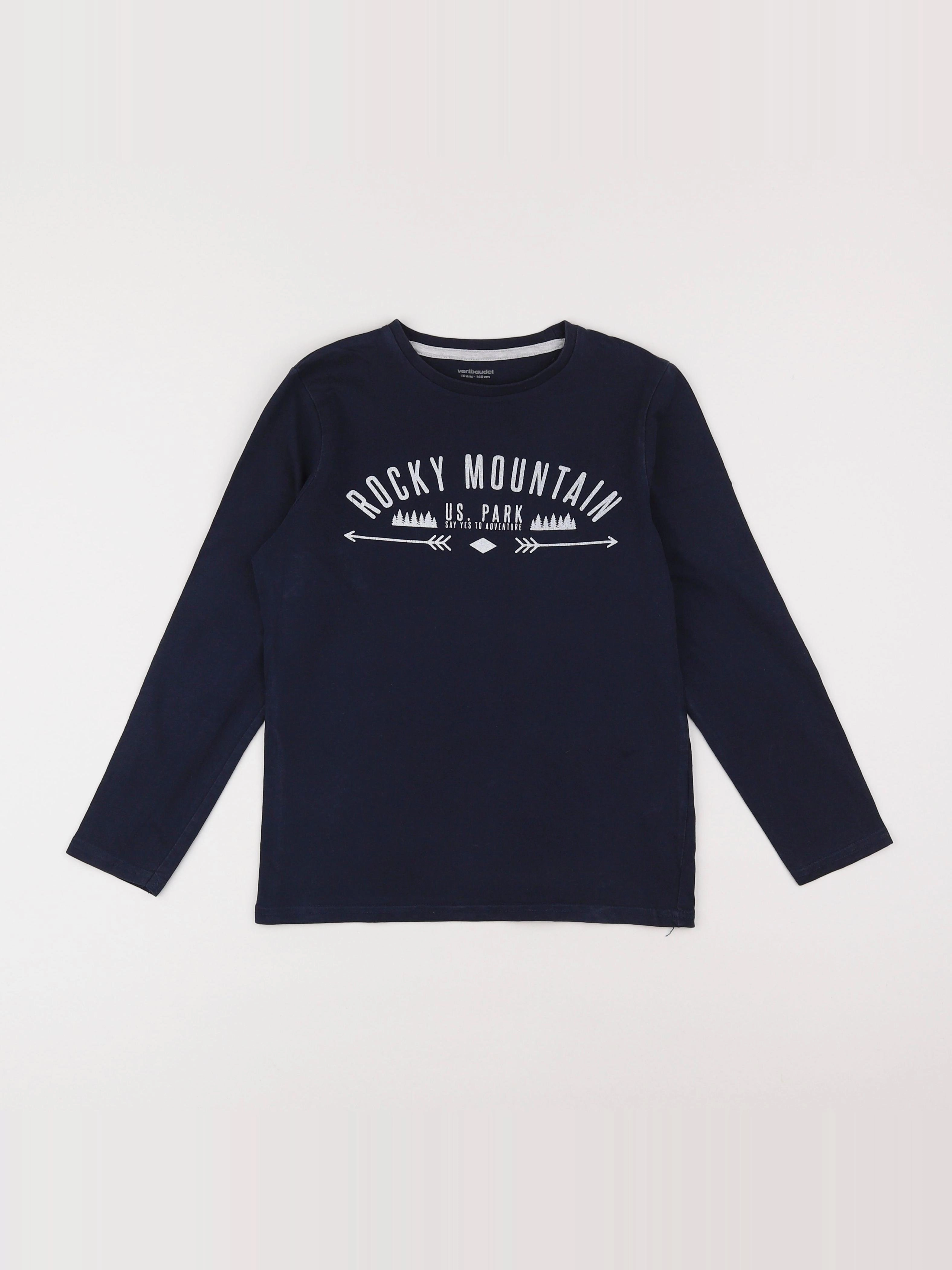 Vertbaudet - tee-shirt bleu - 10 ans
