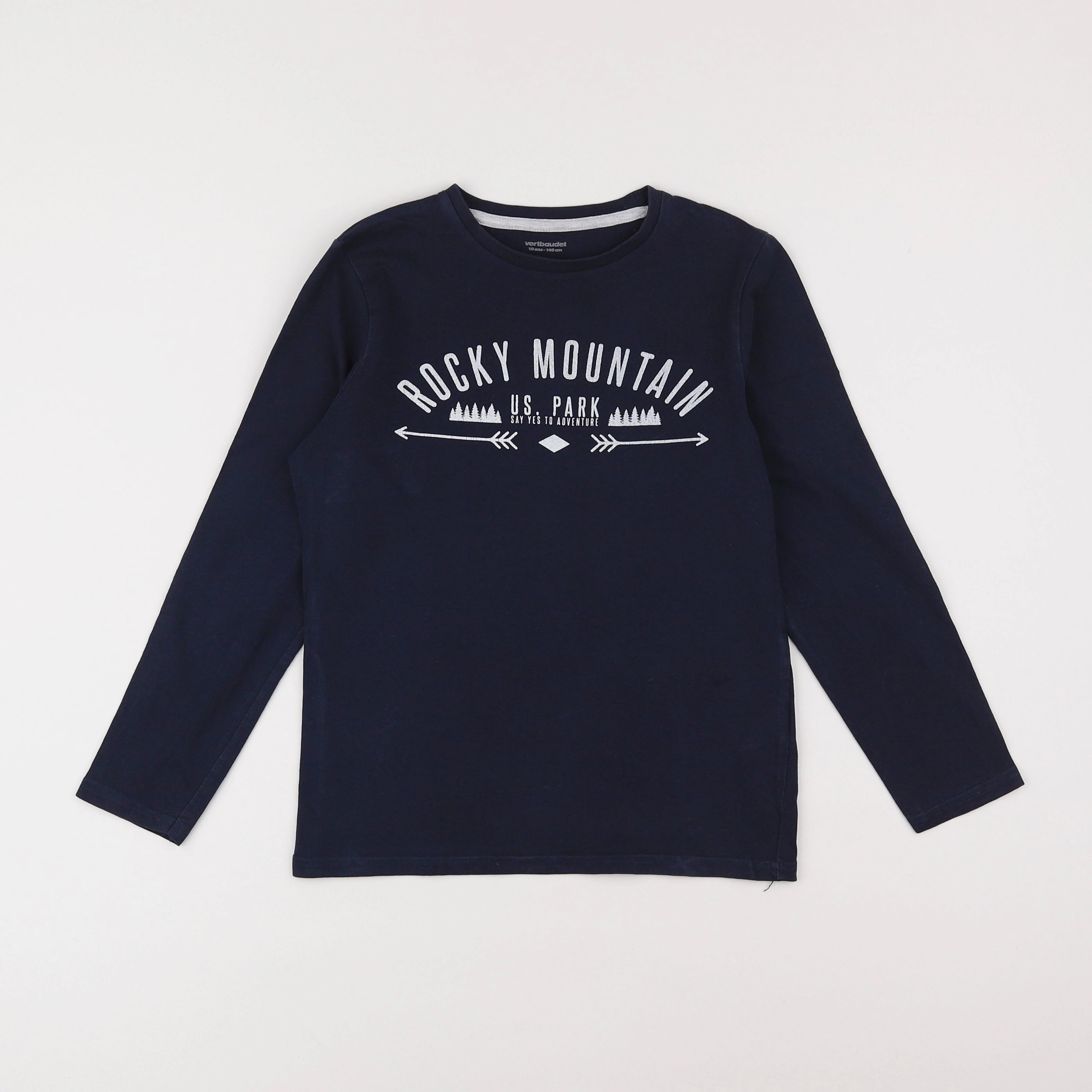 Vertbaudet - tee-shirt bleu - 10 ans