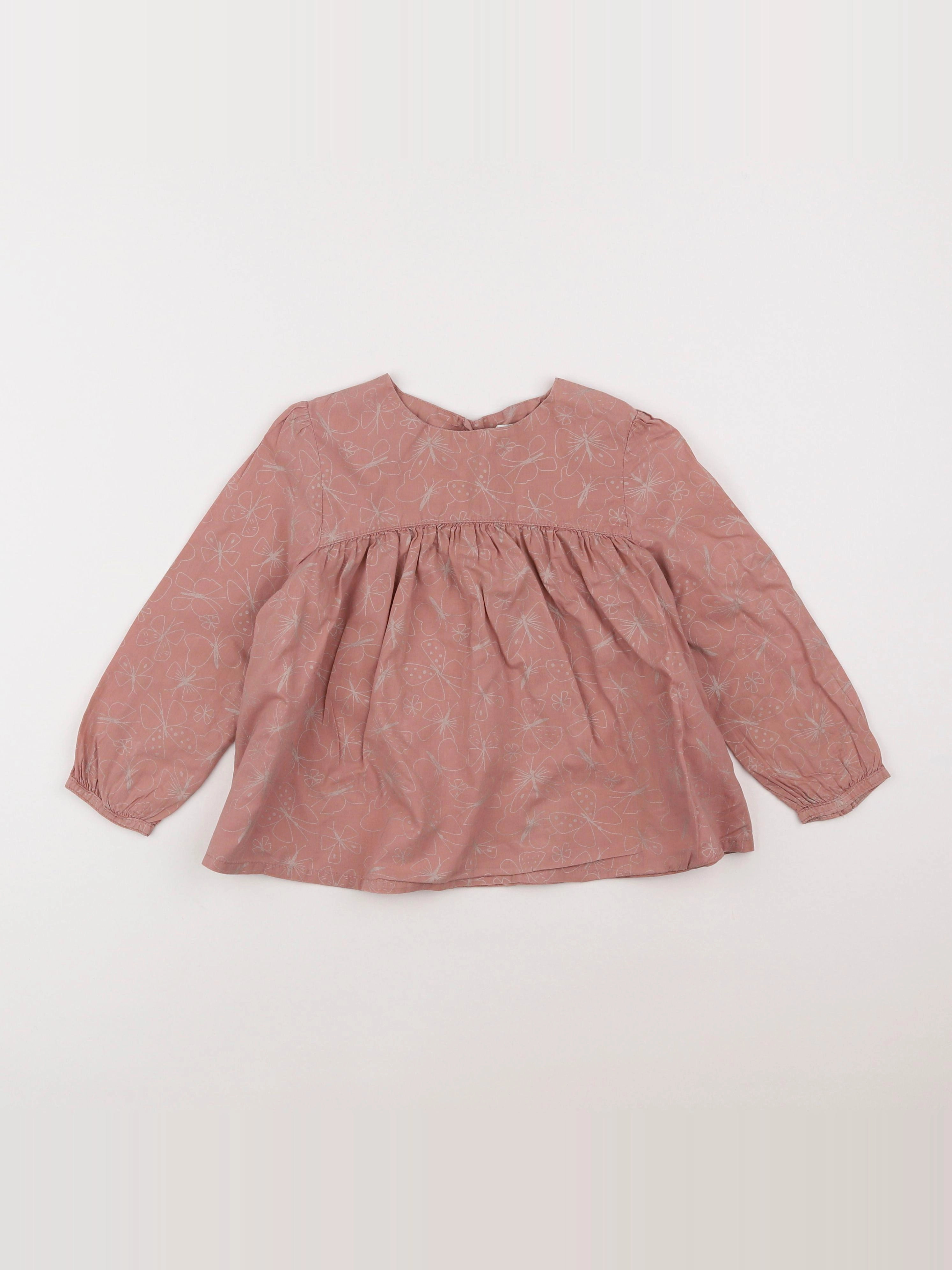 Vertbaudet - blouse rose - 5 ans