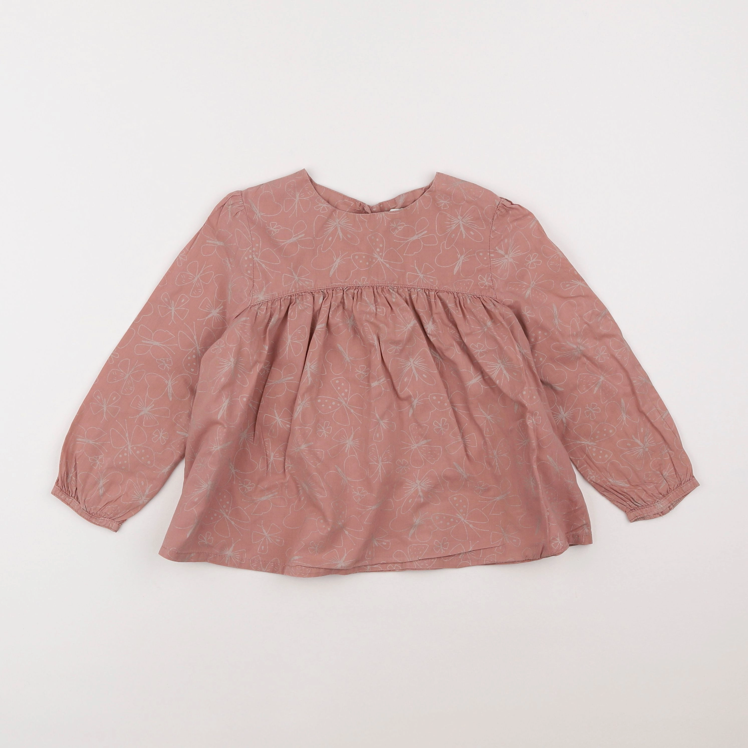 Vertbaudet - blouse rose - 5 ans