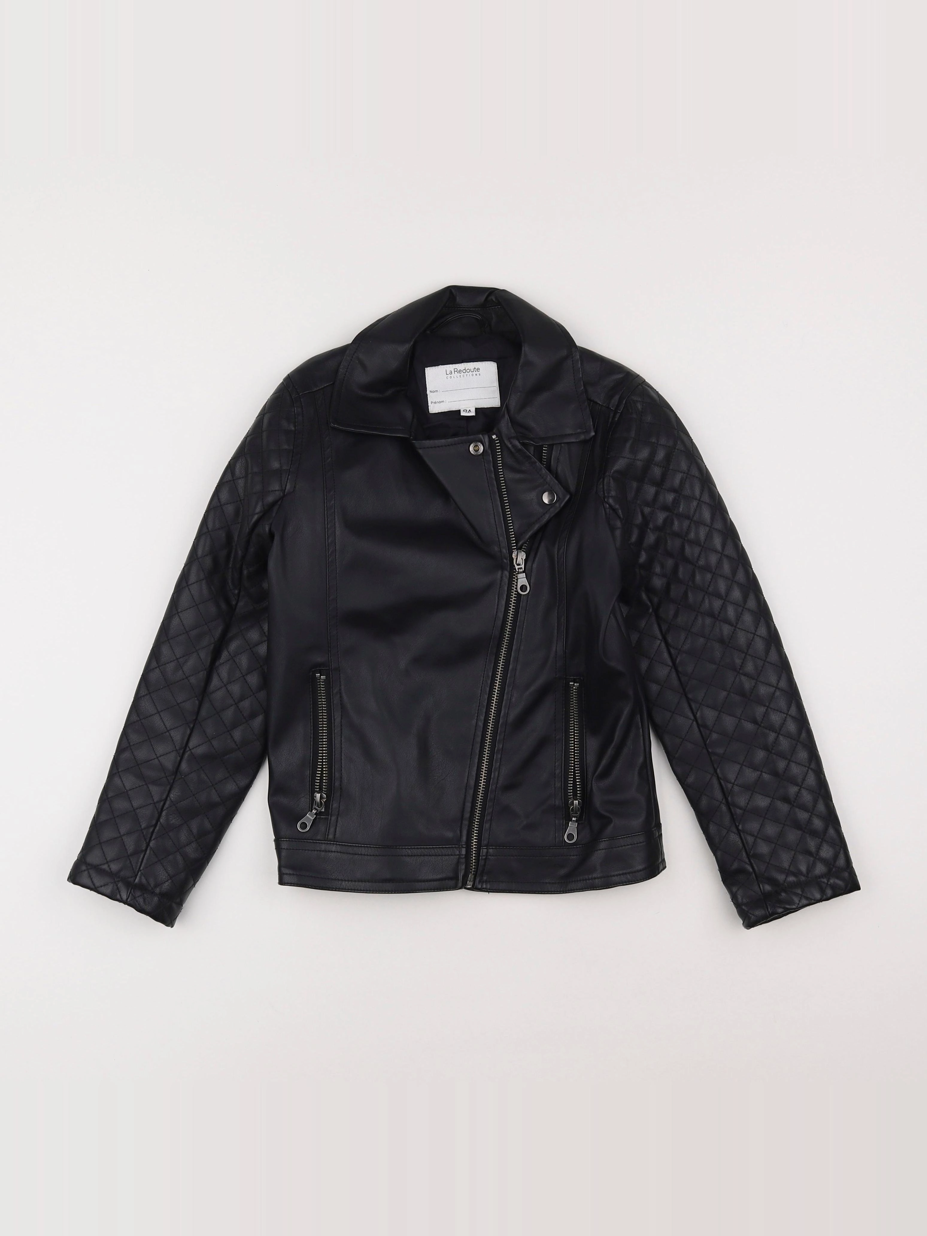 La Redoute - veste simili cuir noir - 8 ans
