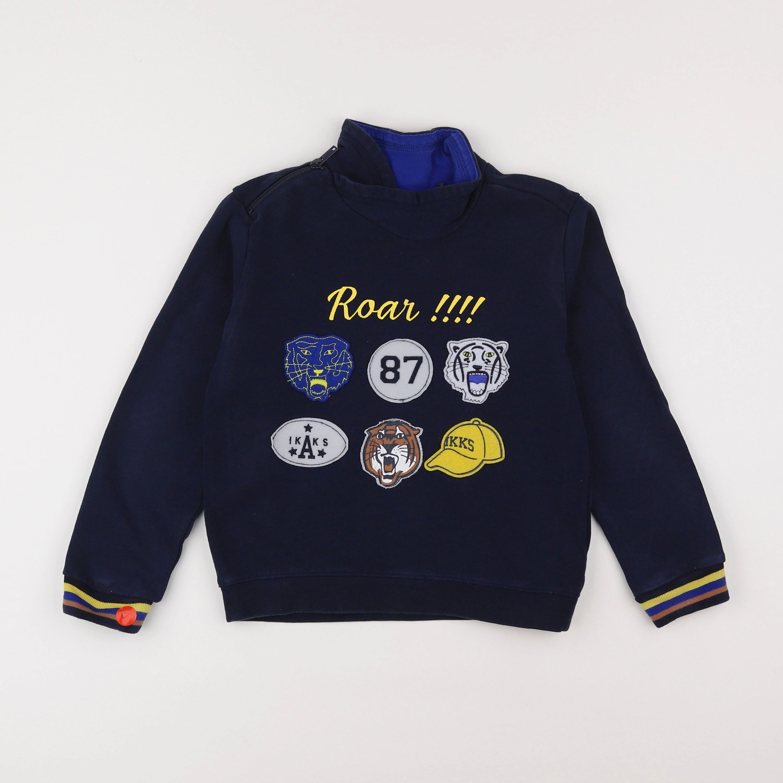 IKKS - sweat bleu - 6 ans