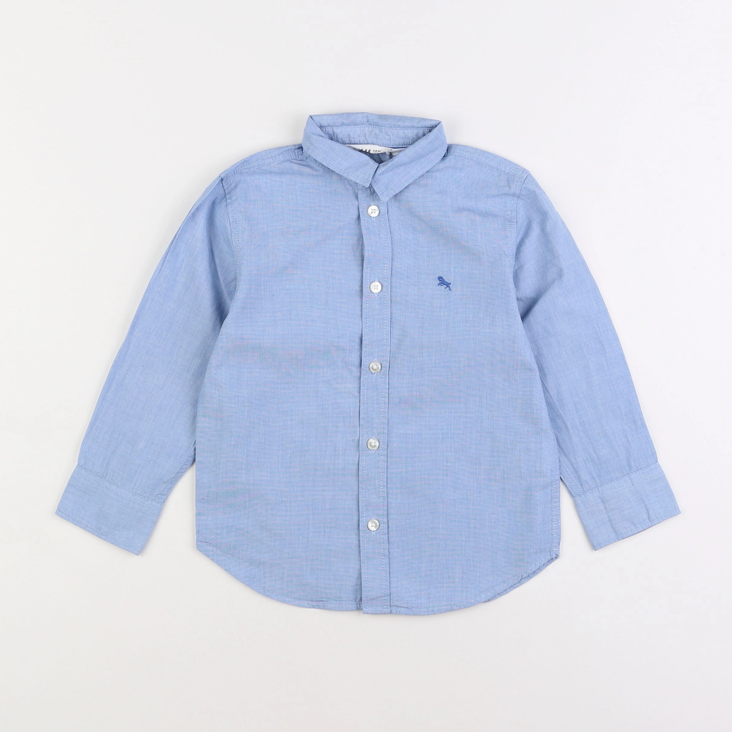 H&M - chemise bleu - 3/4 ans