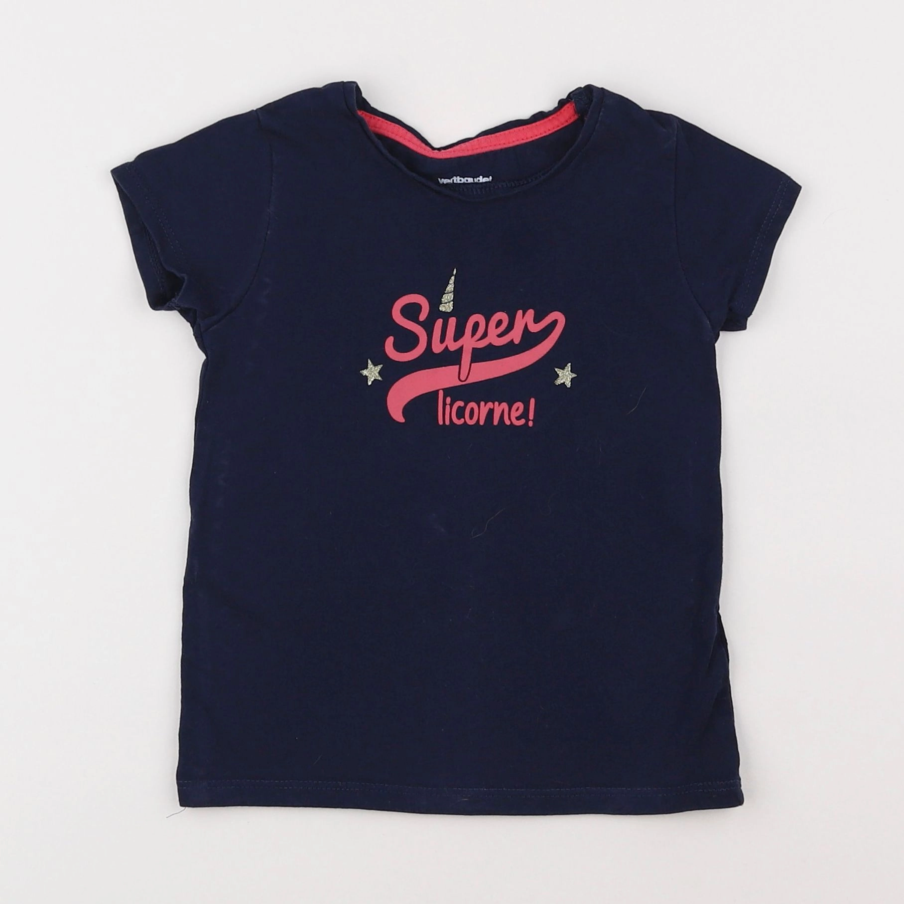 Vertbaudet - tee-shirt bleu - 3 ans