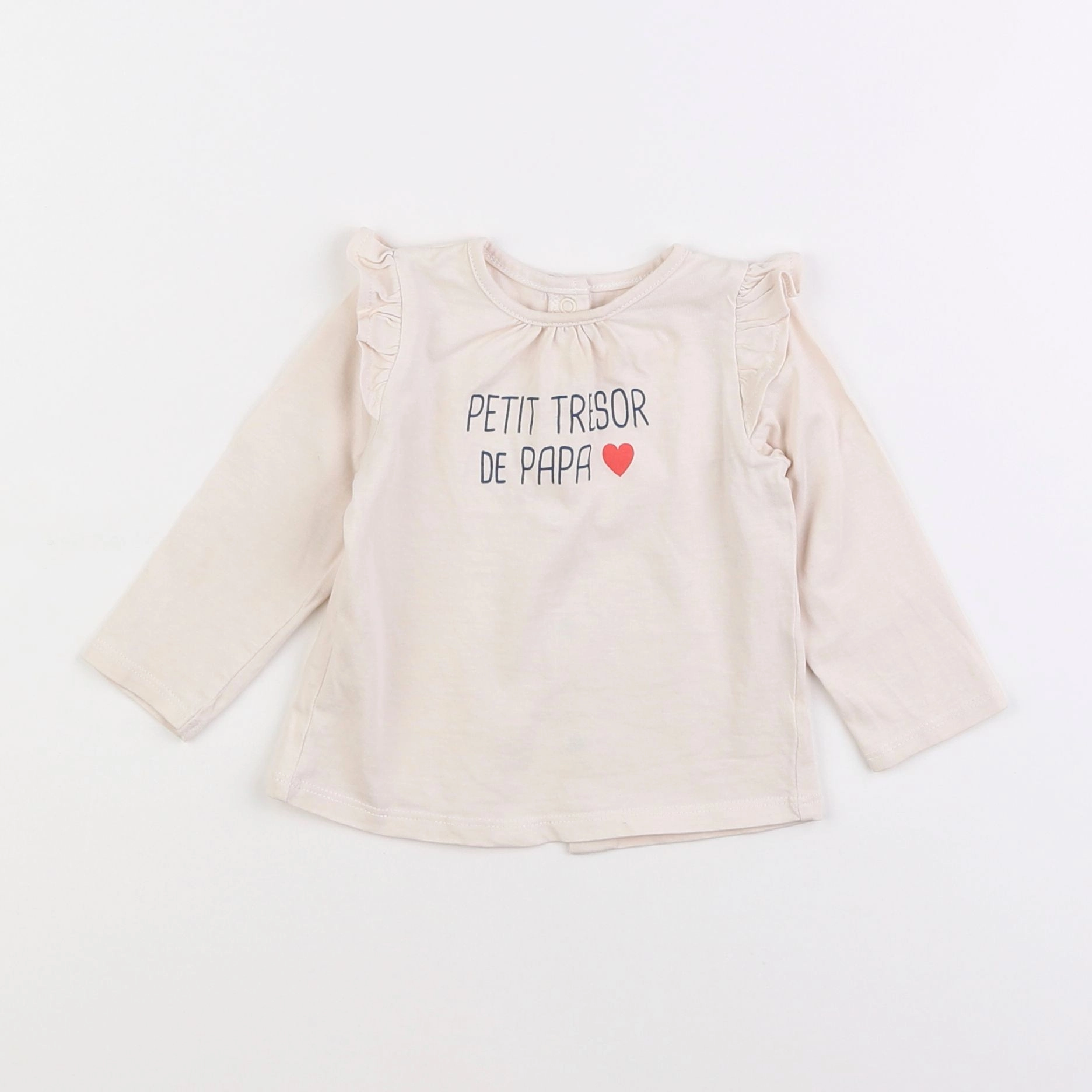 Vertbaudet - tee-shirt rose - 9 mois