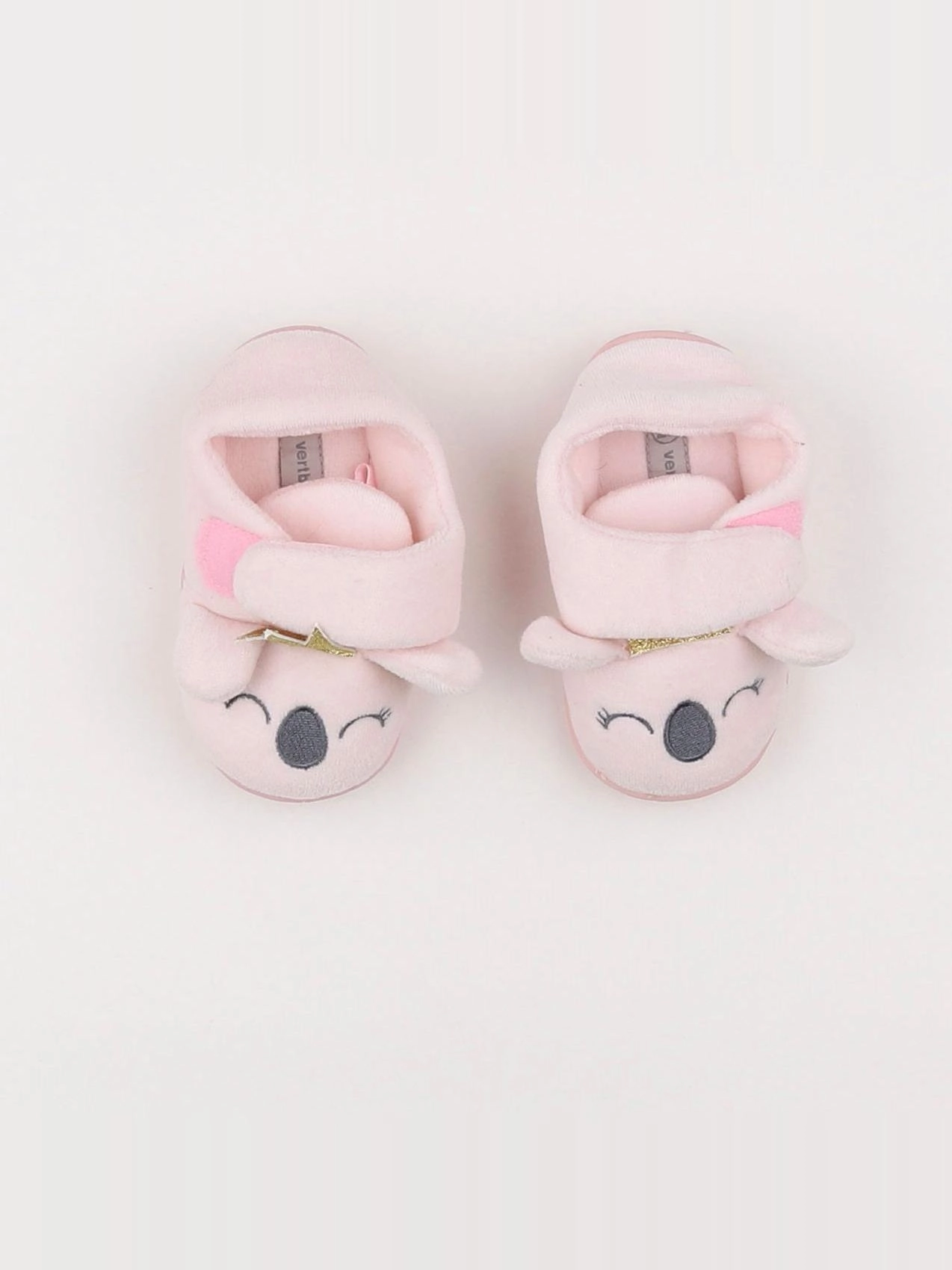 Vertbaudet - chaussons rose - pointure 23