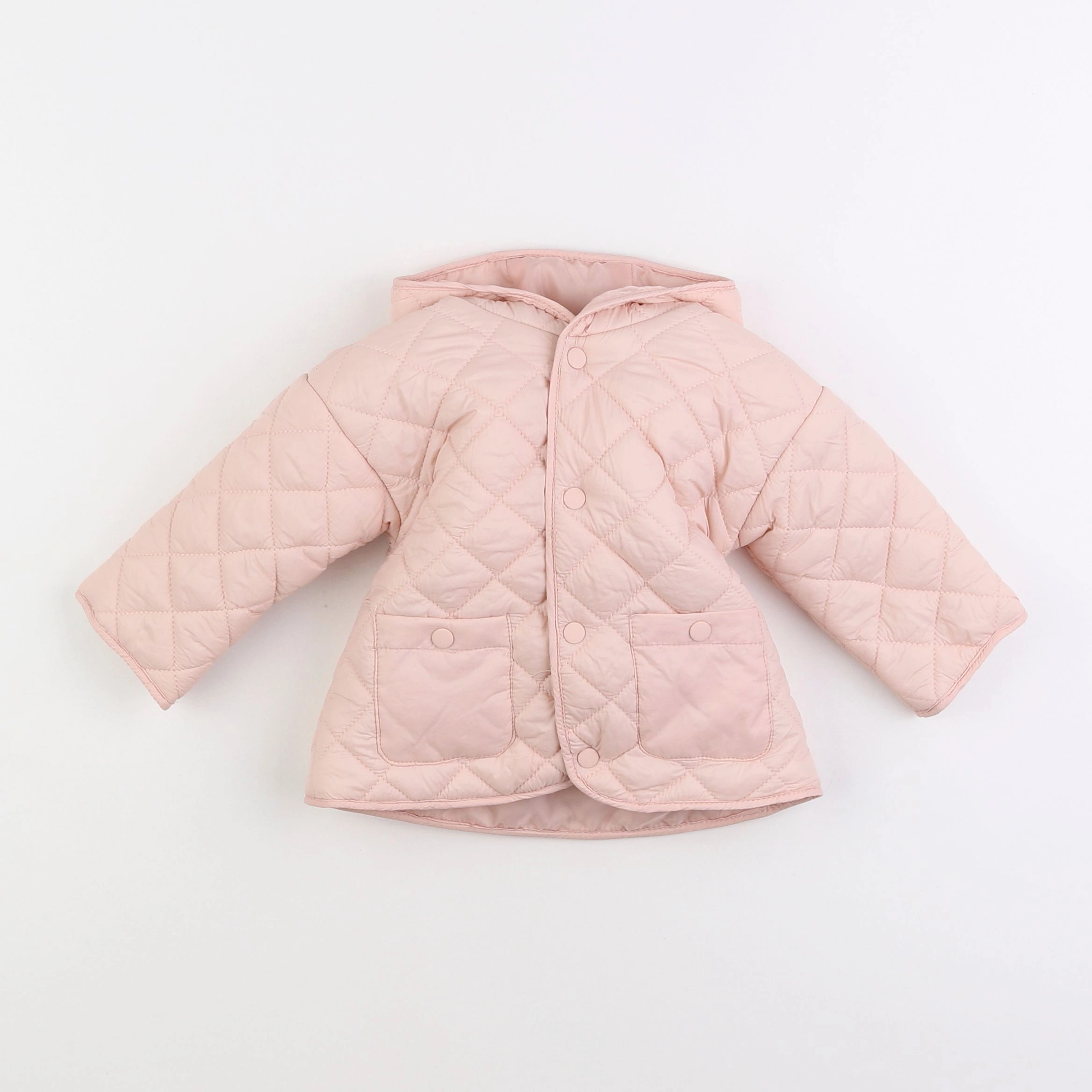 Vertbaudet - doudoune rose - 9 mois