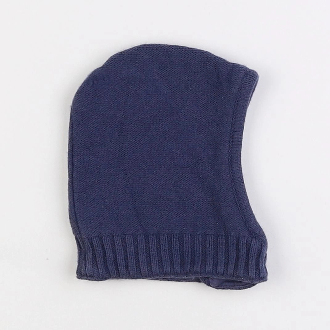 Vertbaudet - cagoule réversible bleu - 3/6 mois