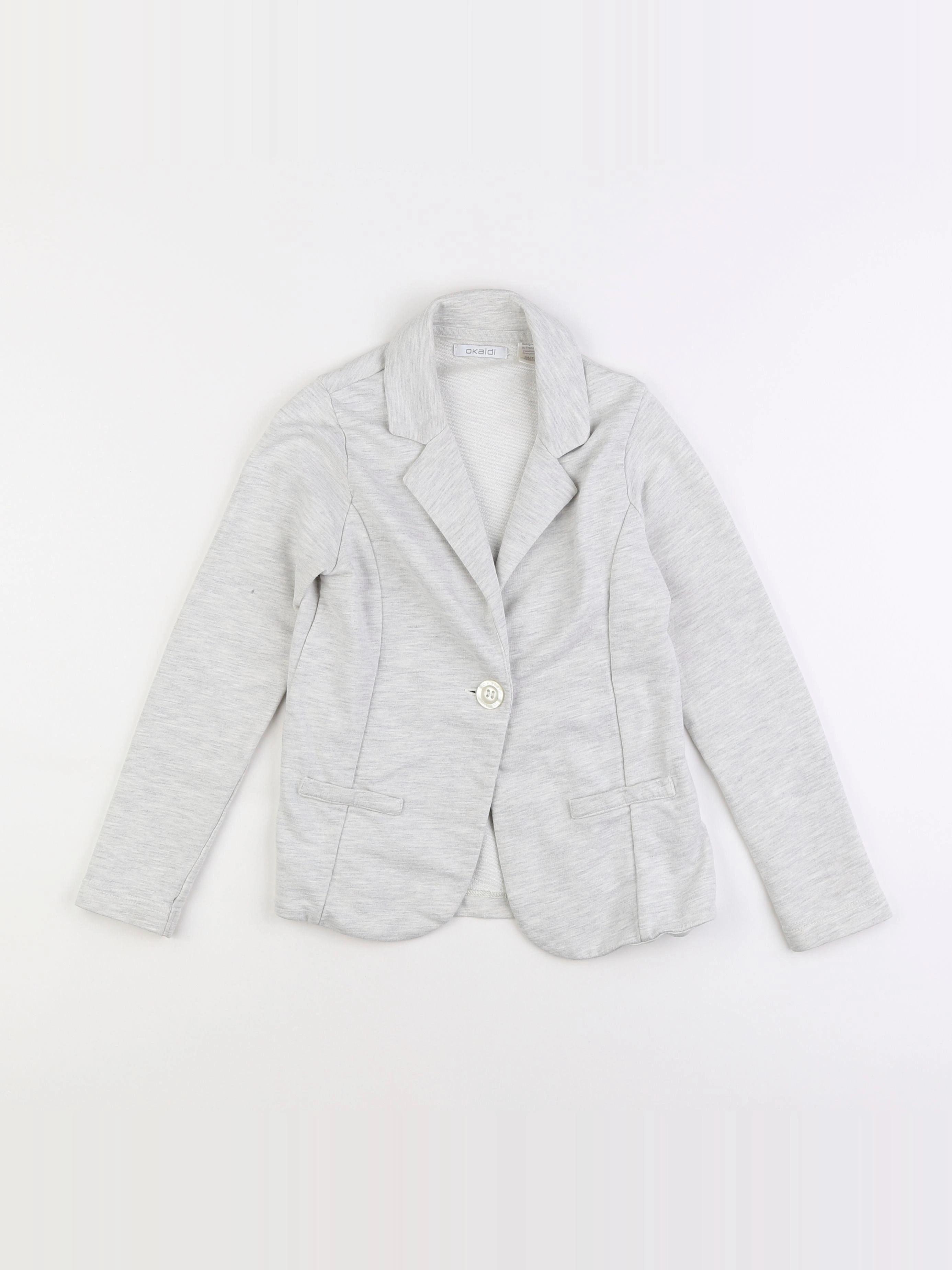 Okaidi - veste gris - 8 ans