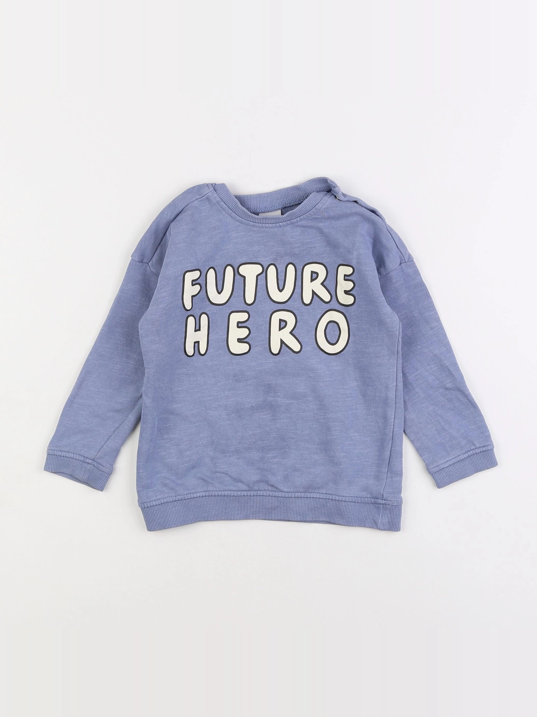 H&M - sweat violet - 18 mois