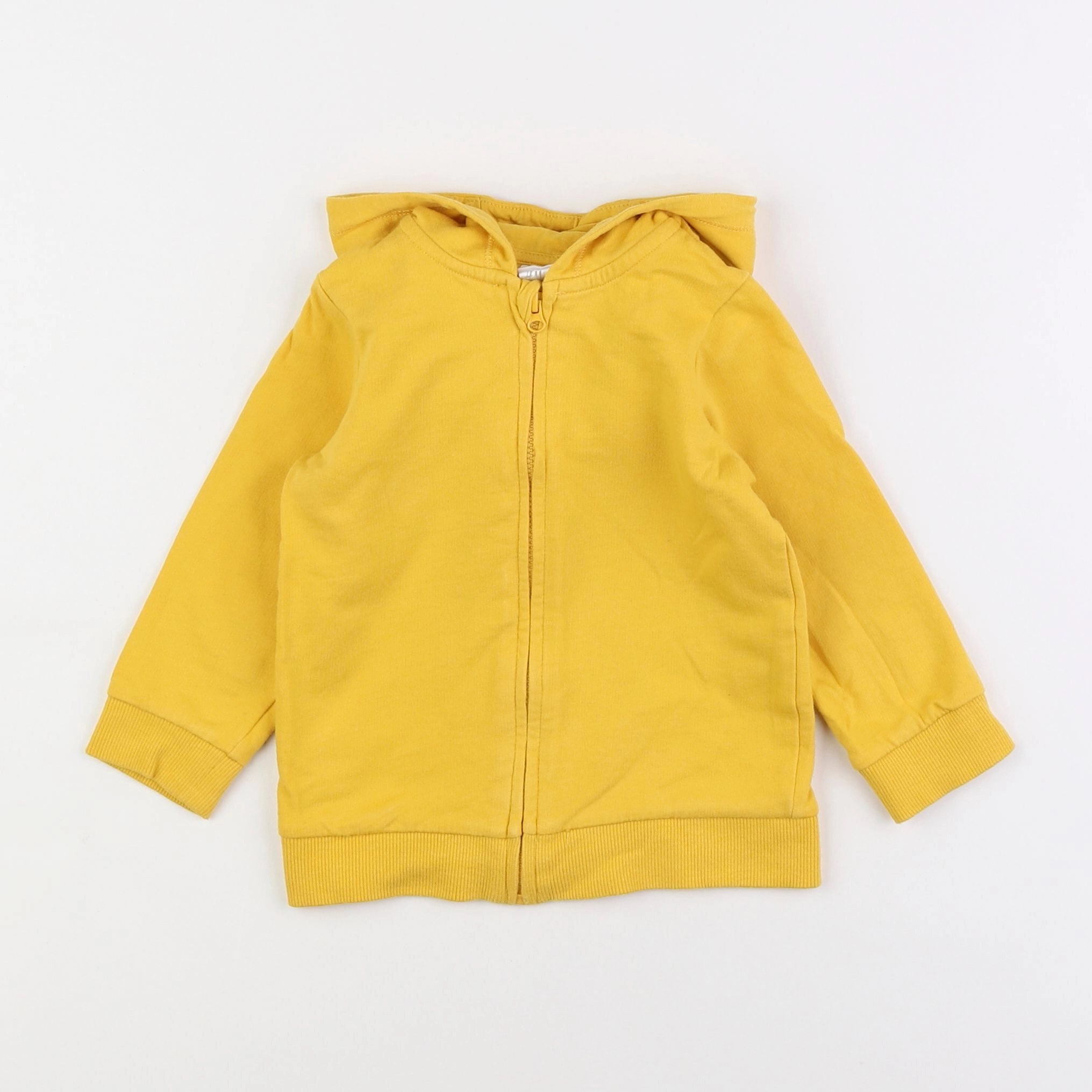 H&M - sweat jaune - 9/12 mois