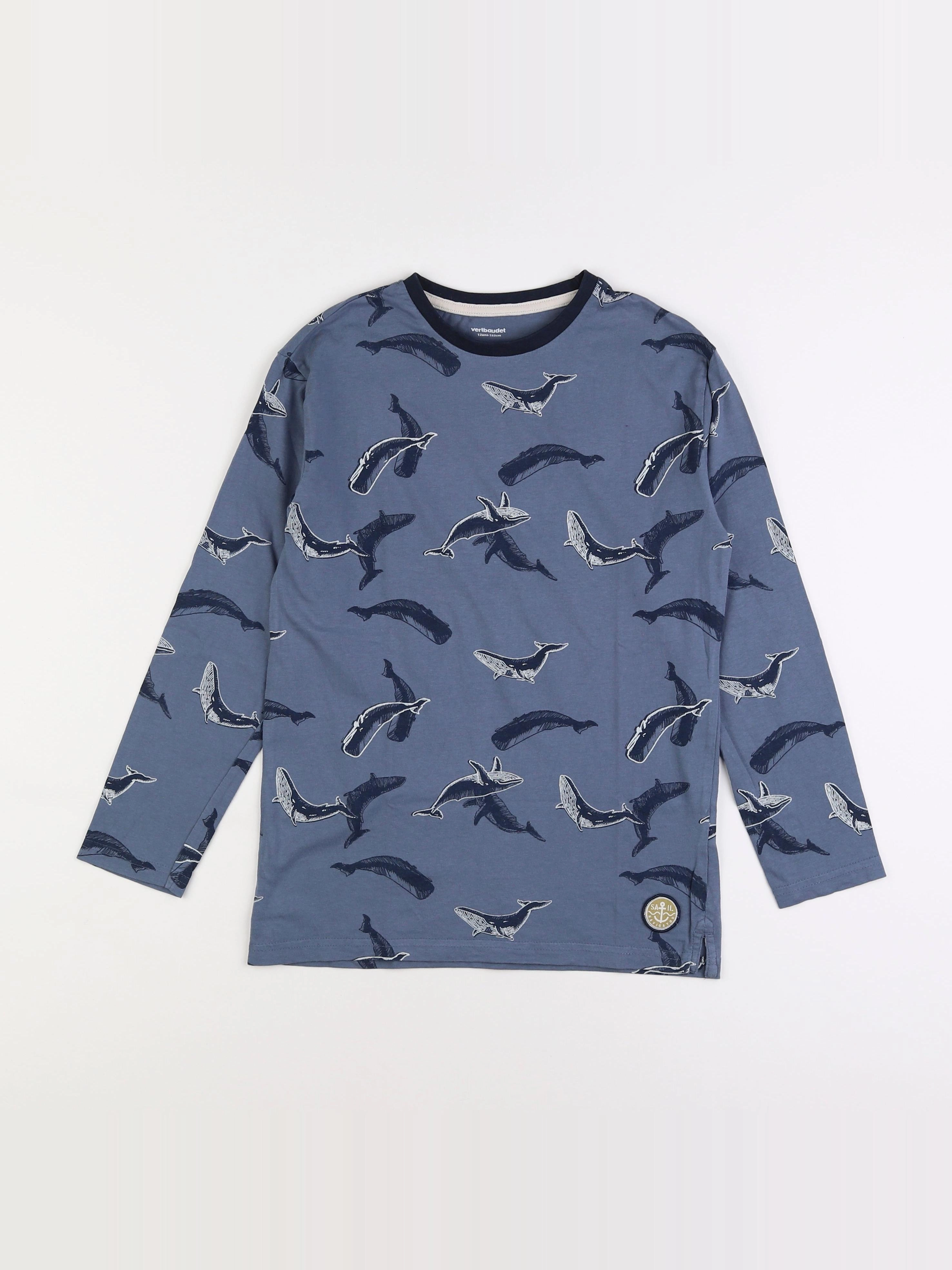 Vertbaudet - tee-shirt bleu - 12 ans