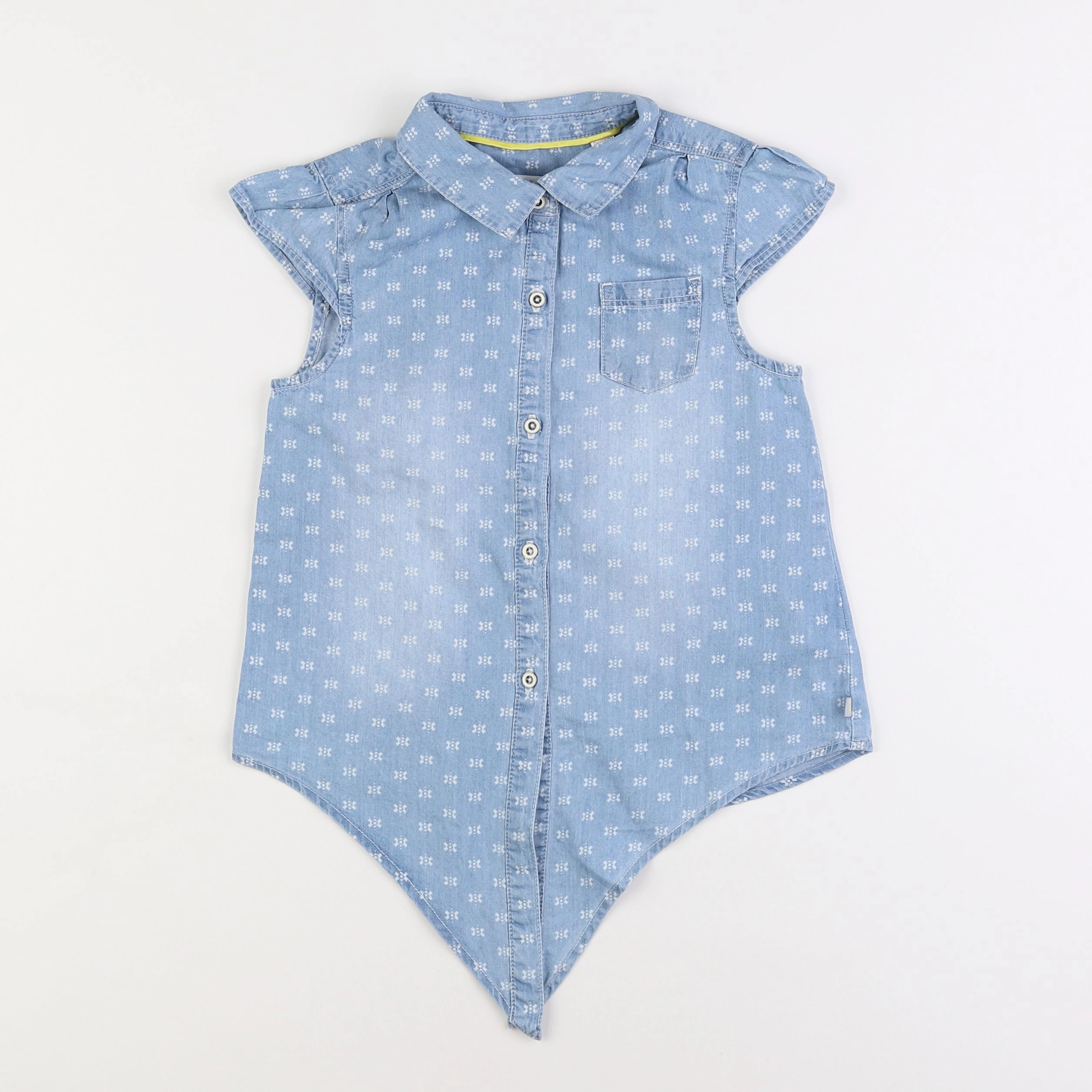 Okaidi - chemise bleu - 8 ans