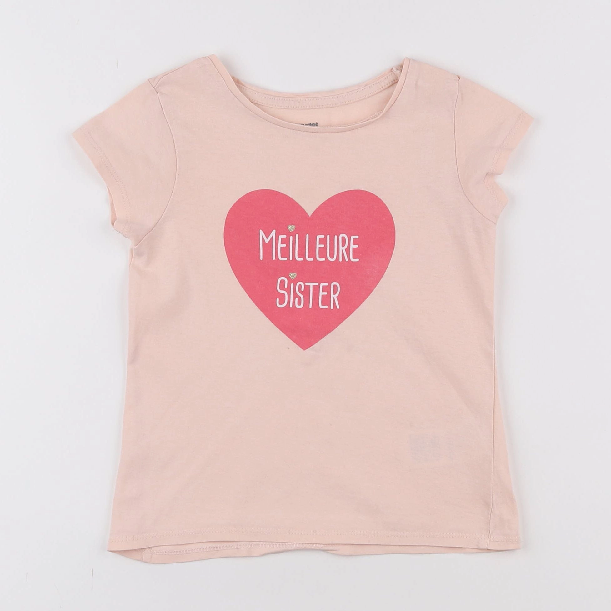 Vertbaudet - tee-shirt rose - 5 ans