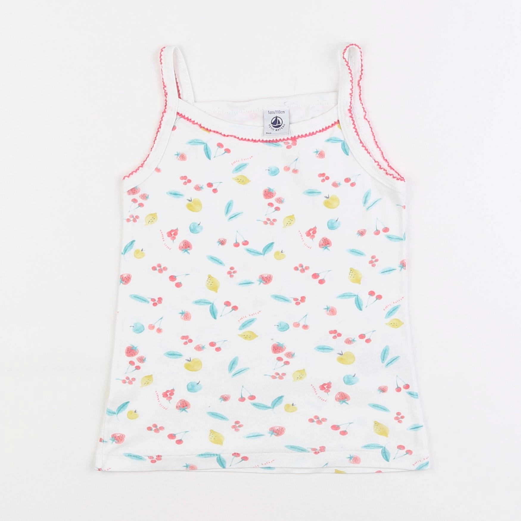 Petit Bateau - maillot de corps multicolore - 5 ans