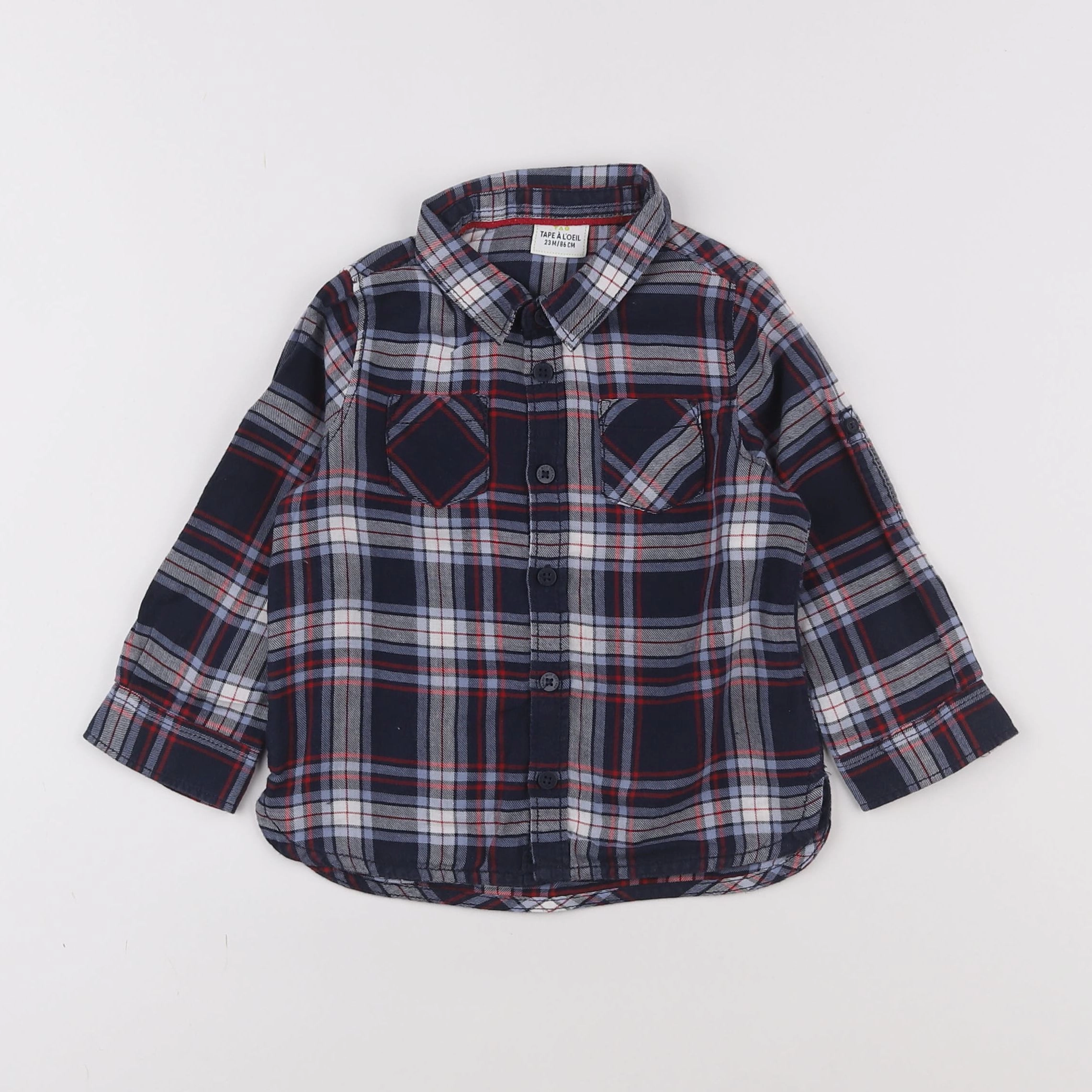 Tape à l'oeil - chemise bleu - 2 ans