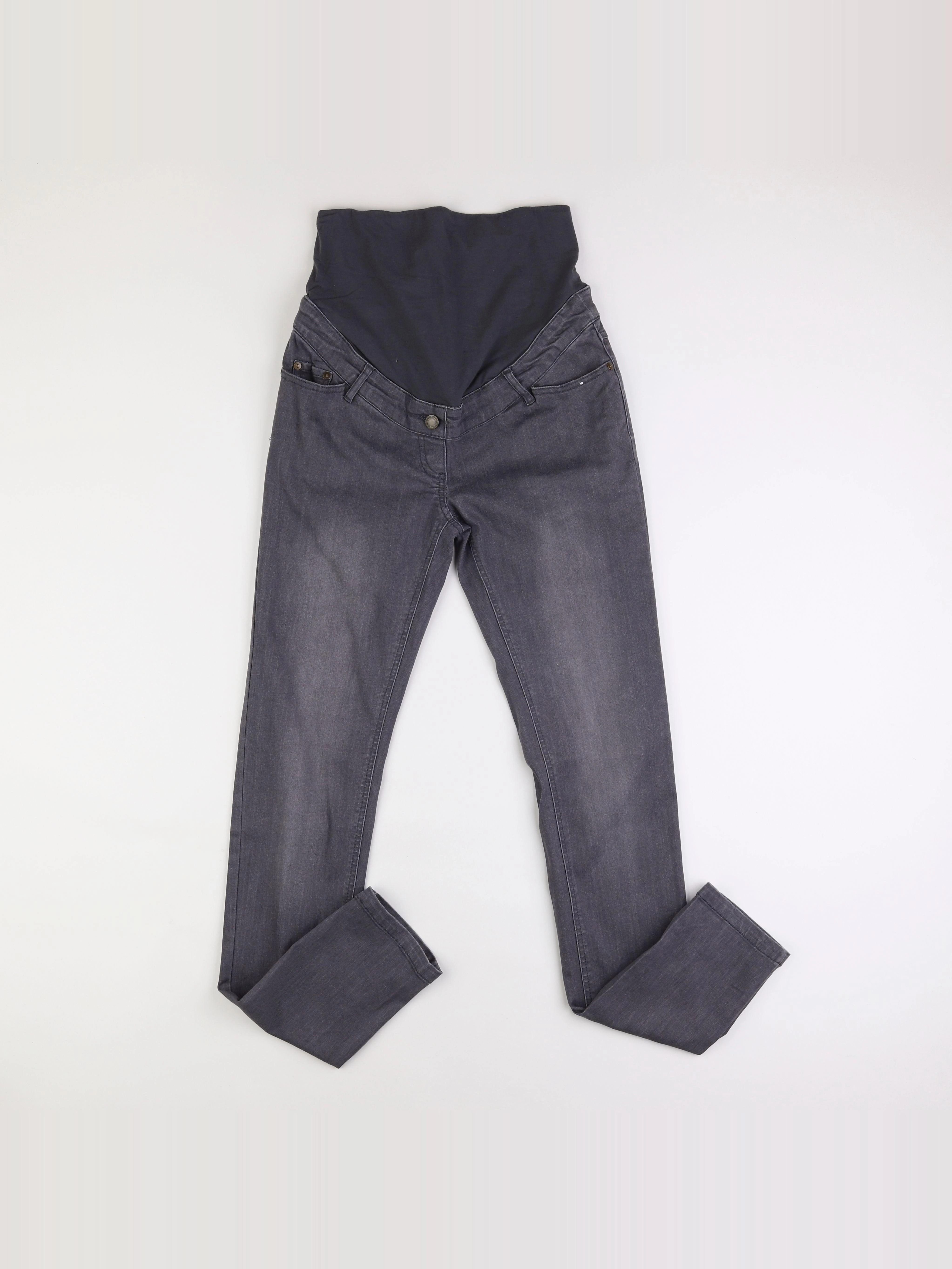 Vertbaudet - jean grossesse gris - 38