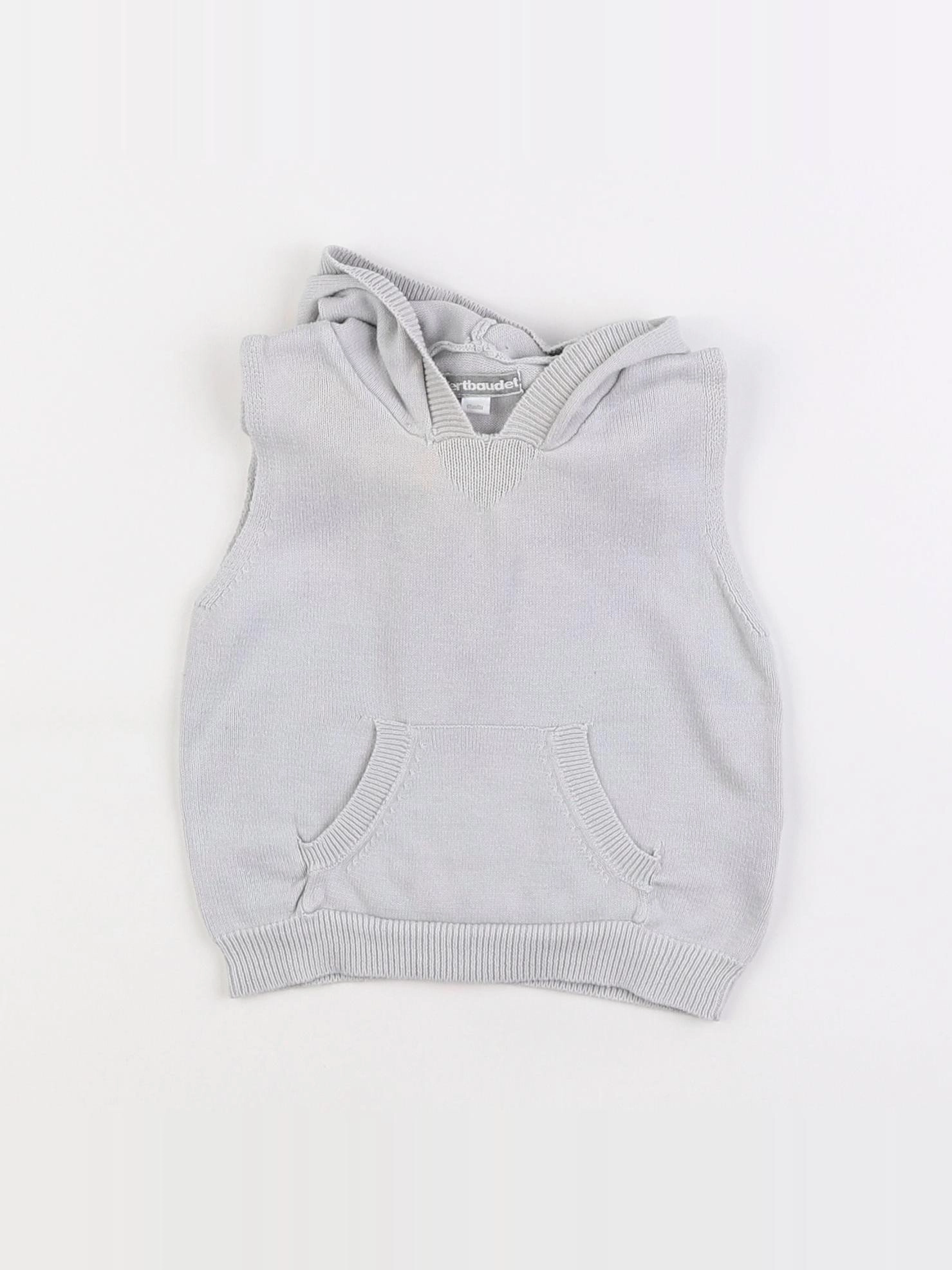 Vertbaudet - pull beige - 6 mois