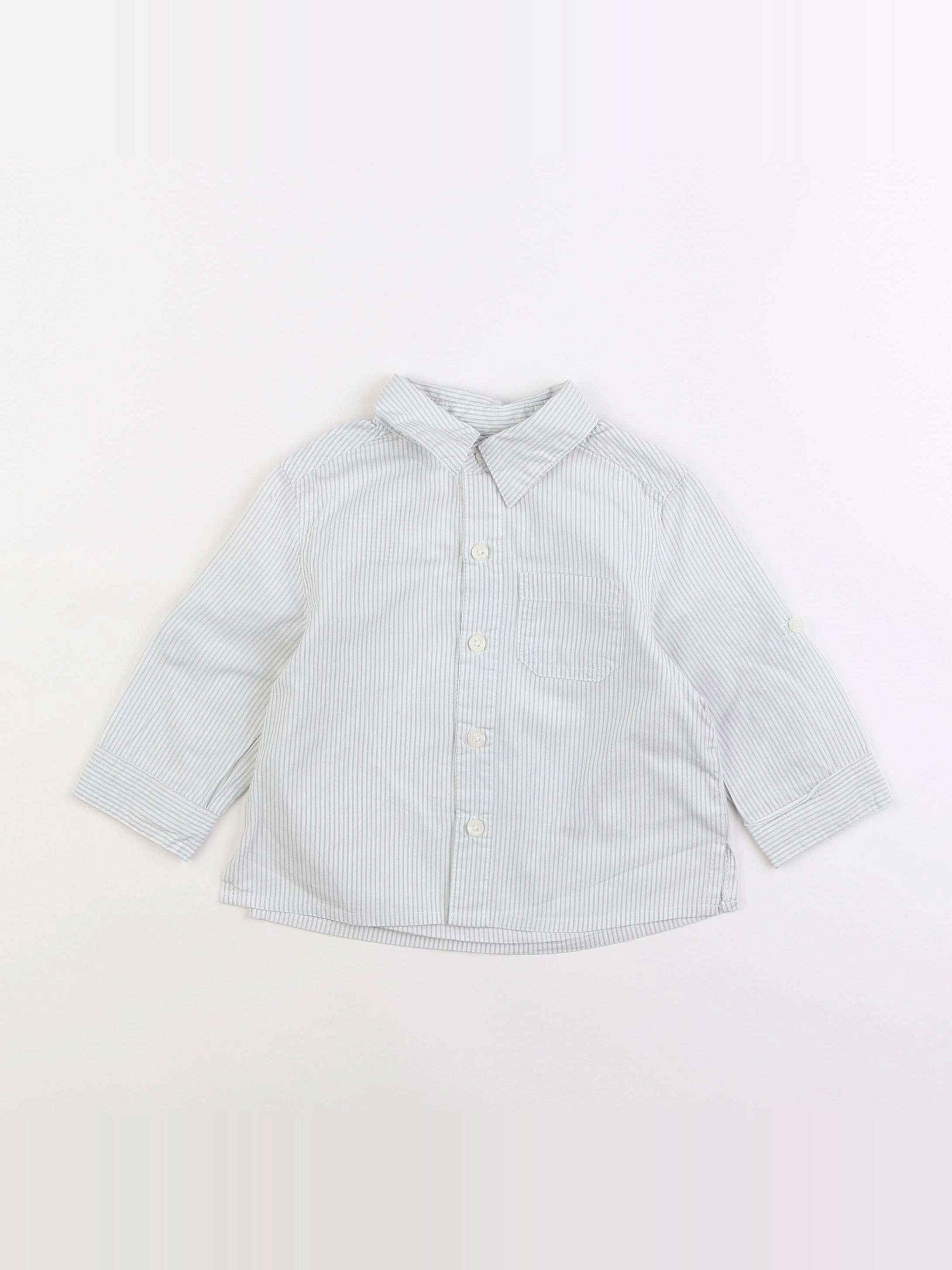 Vertbaudet - chemise blanc - 12 mois