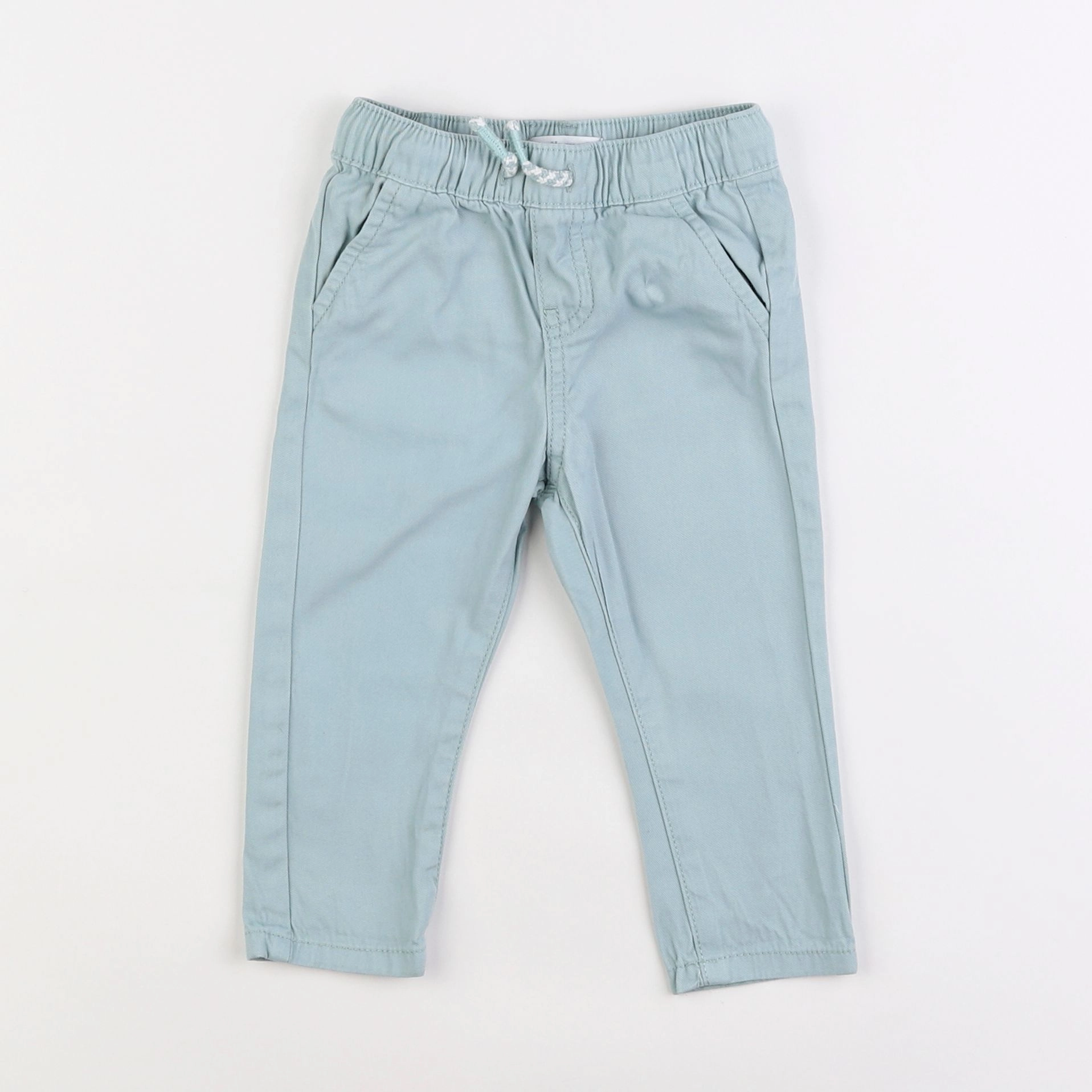 Vertbaudet - pantalon vert - 9 mois