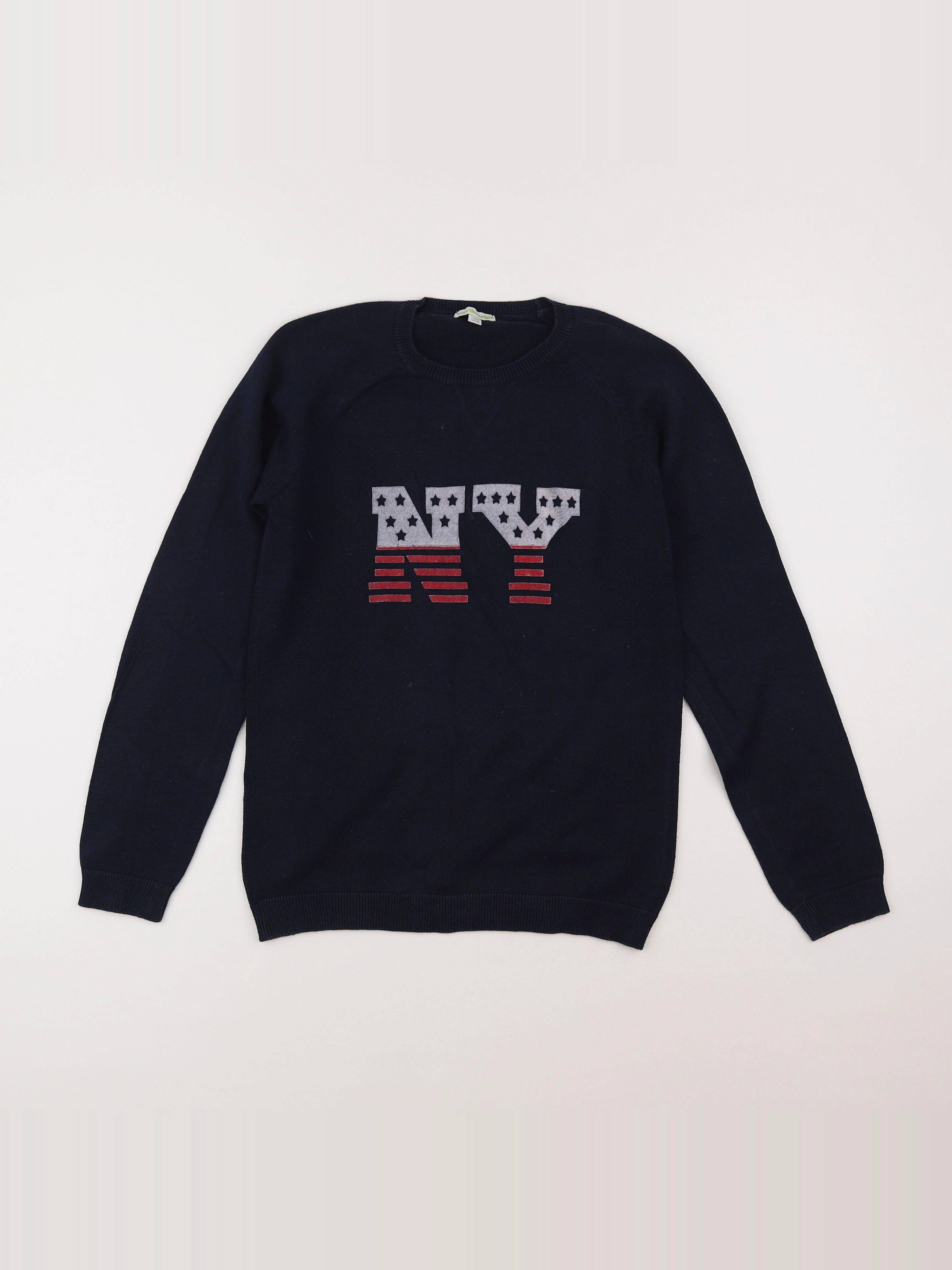 Vertbaudet - pull bleu - 12 ans