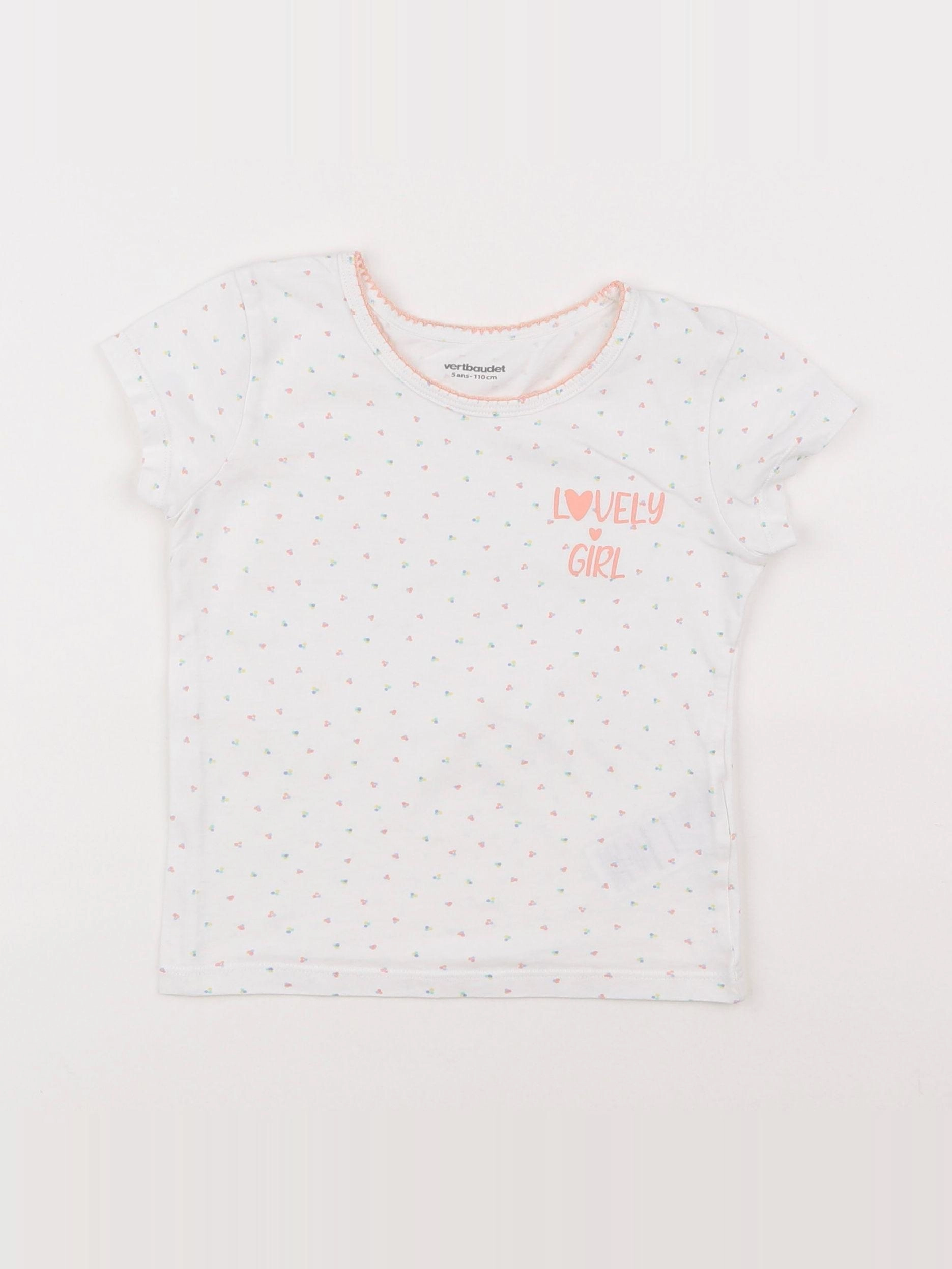 Vertbaudet - maillot de corps blanc - 5 ans