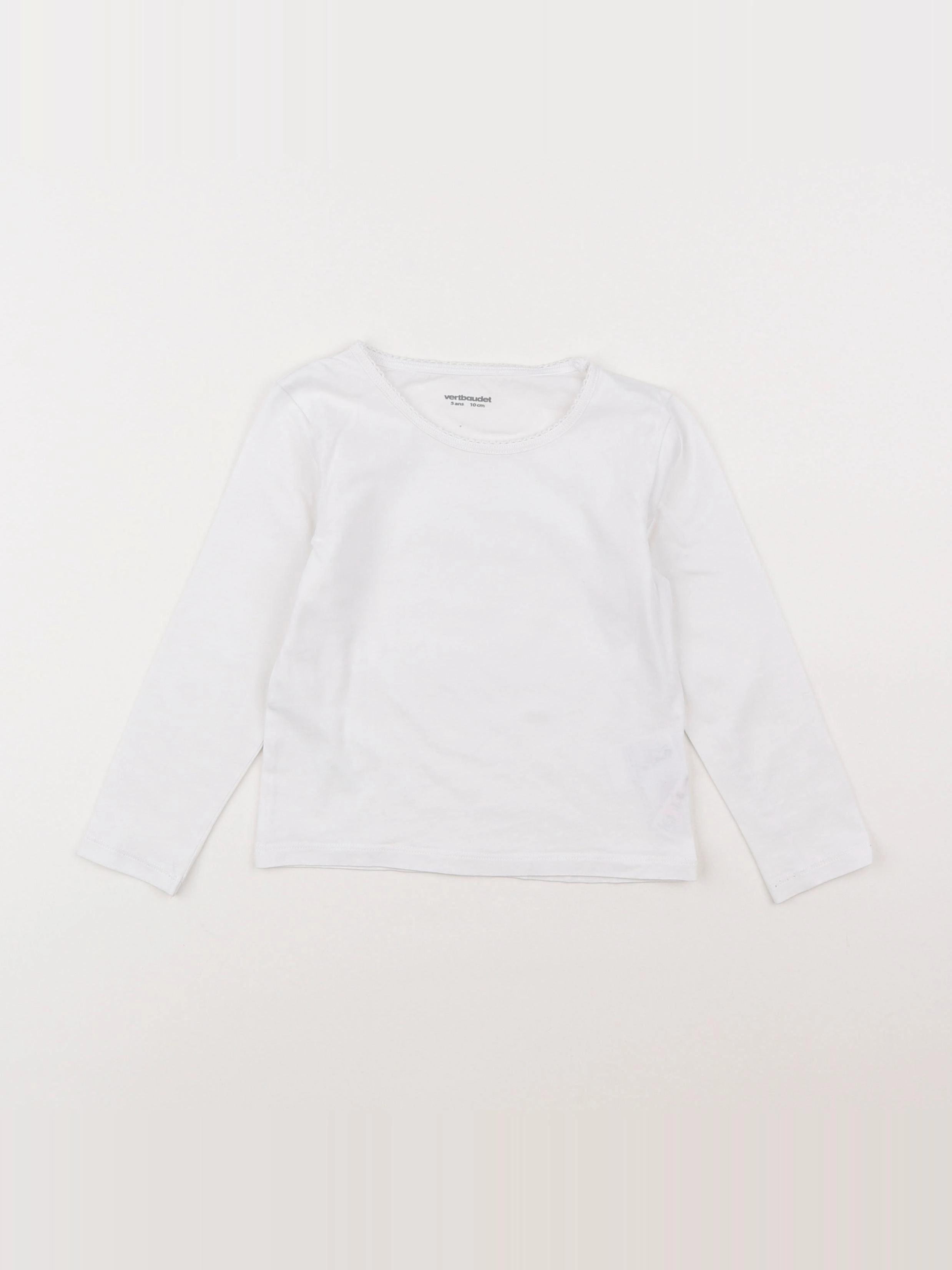 Vertbaudet - maillot de corps blanc - 5 ans