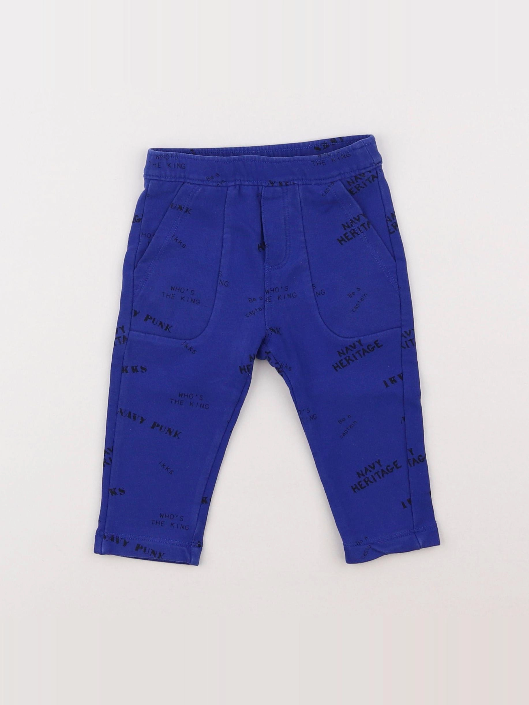 IKKS - jogging bleu - 12 mois